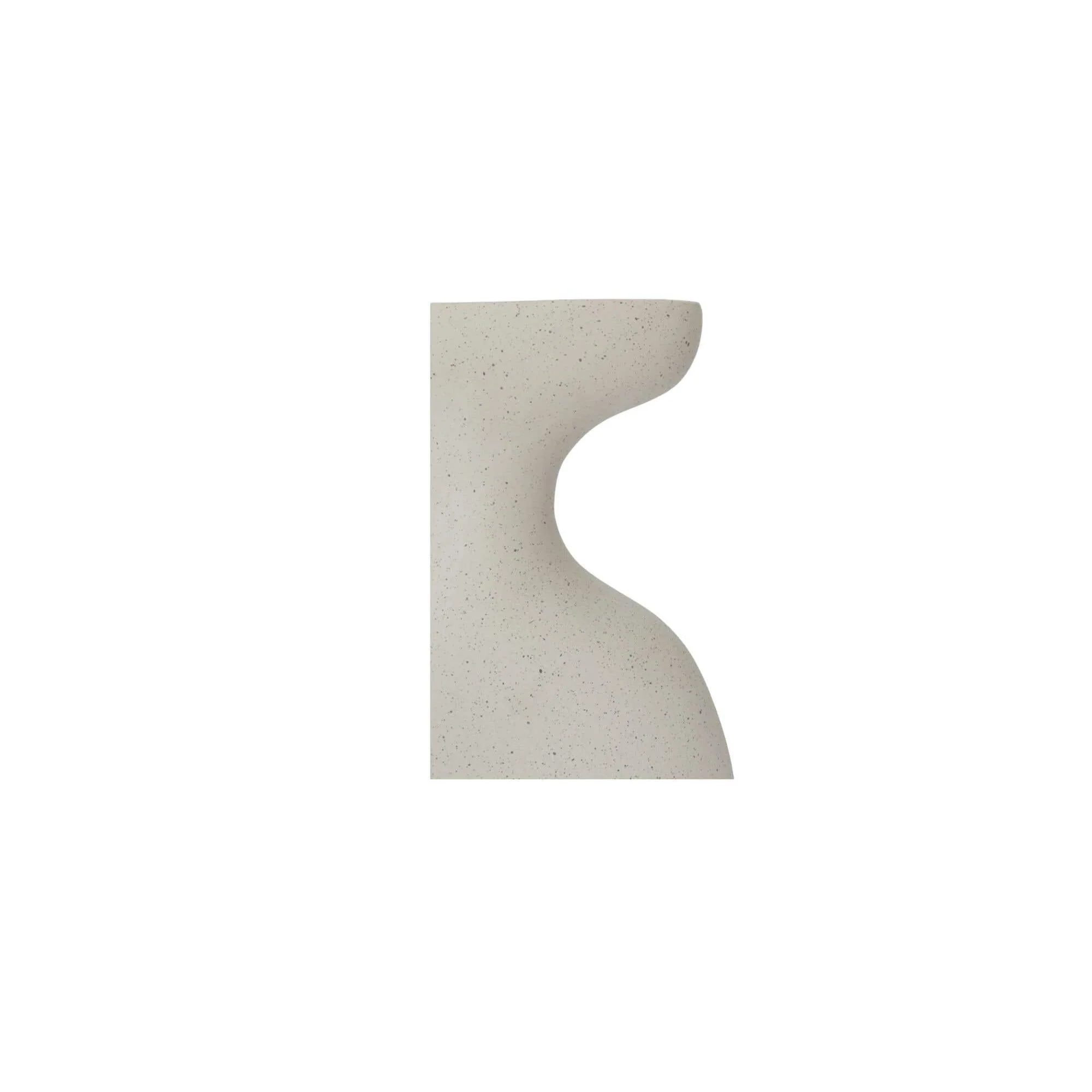 Moe's Home Vila 13In Sculptural Vessel Cream White - Image 4