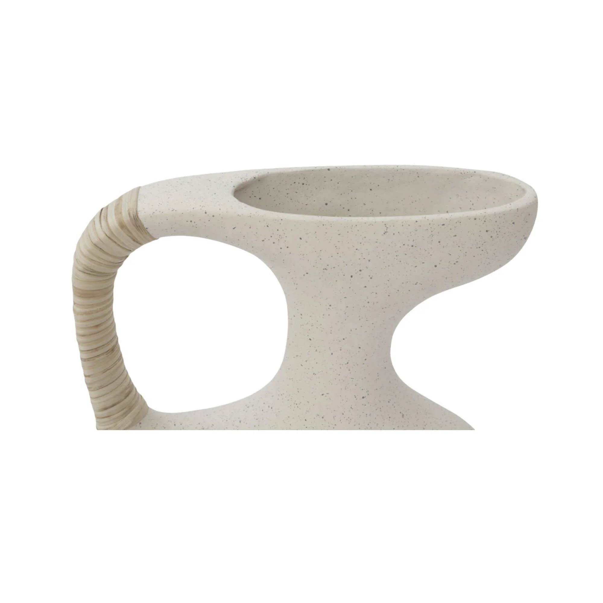 Moe's Home Vila 13In Sculptural Vessel Cream White - Image 5