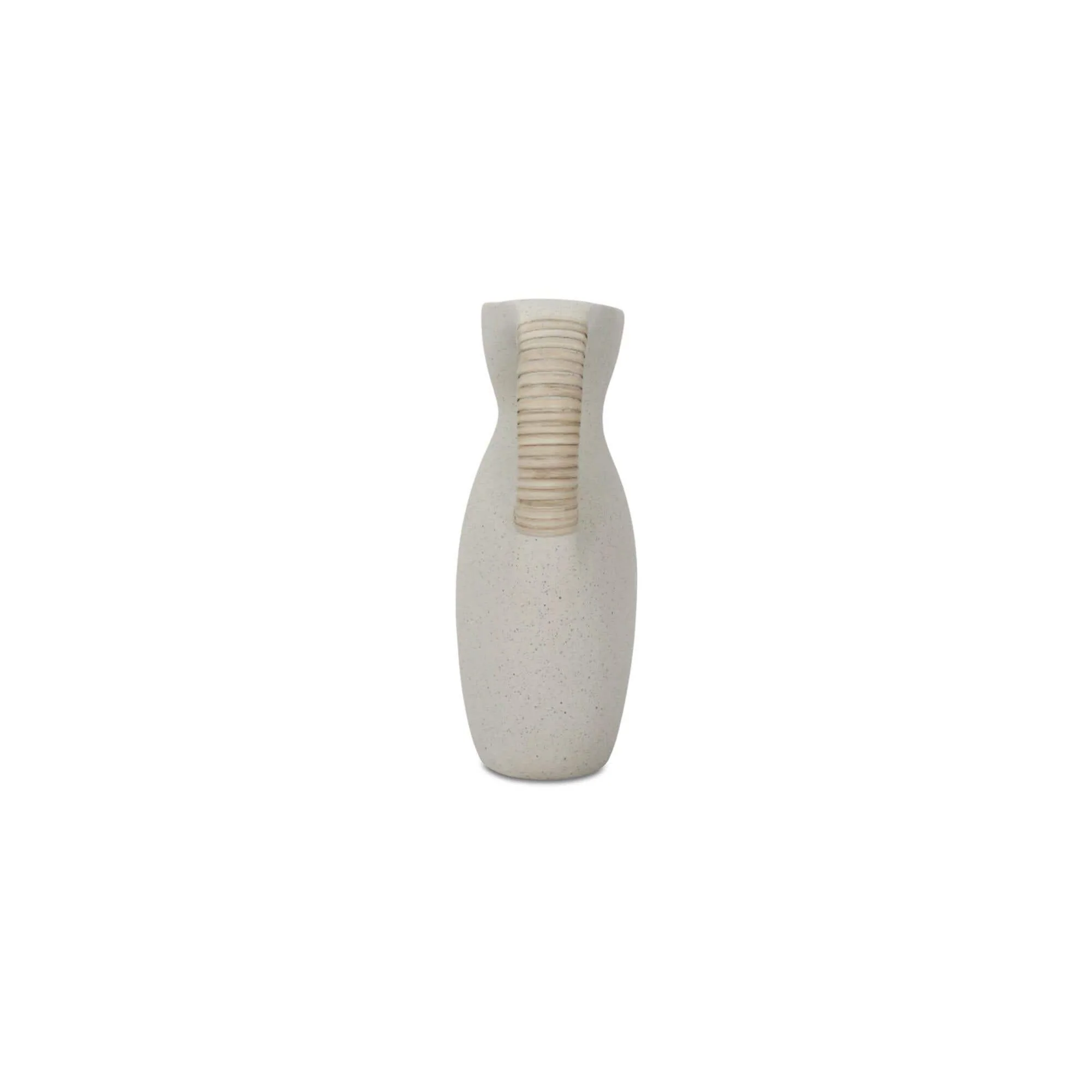 Moe's Home Vila 9.5In Sculptural Vessel Cream White - Image 9