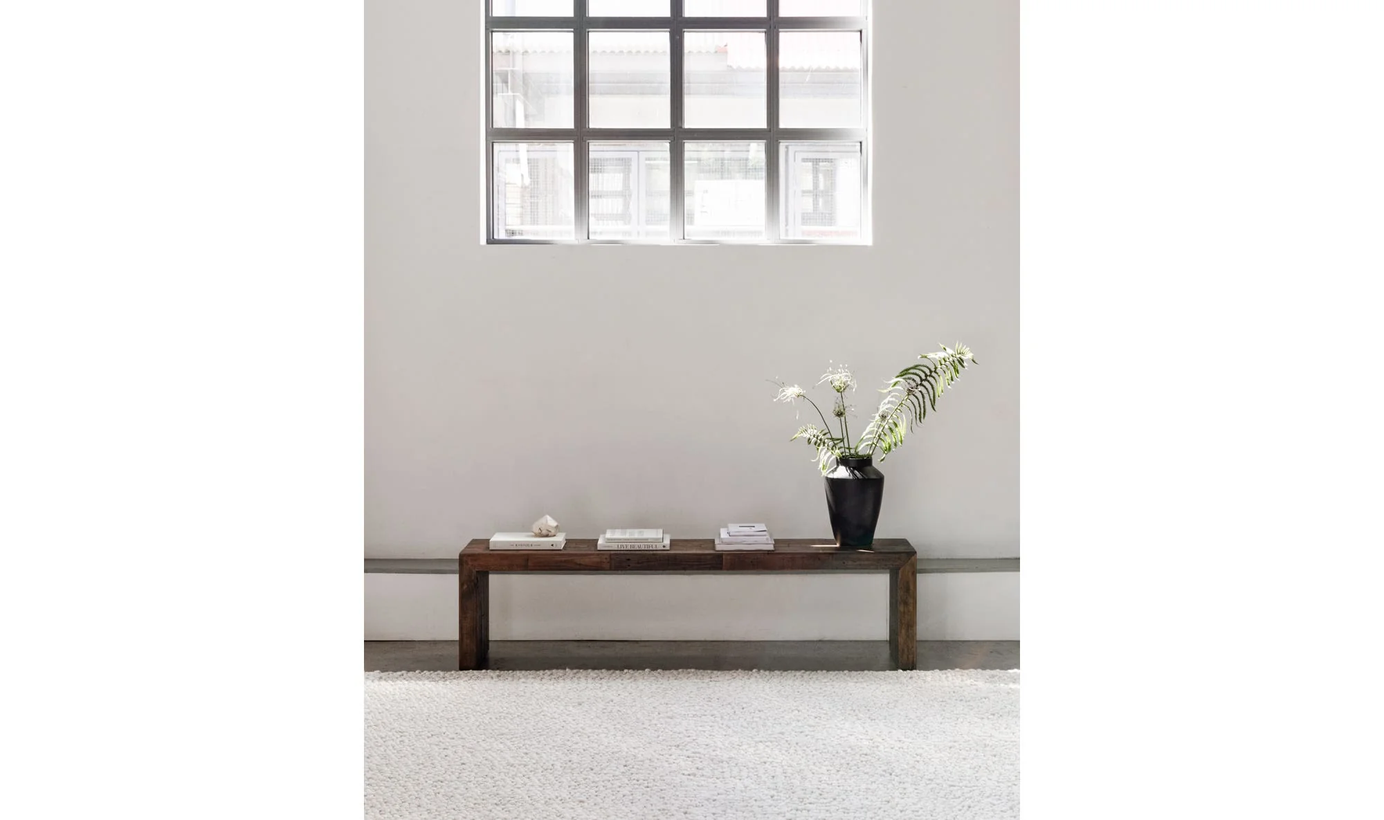 Moe's Home Vintage Large Bench Light Brown - Image 2
