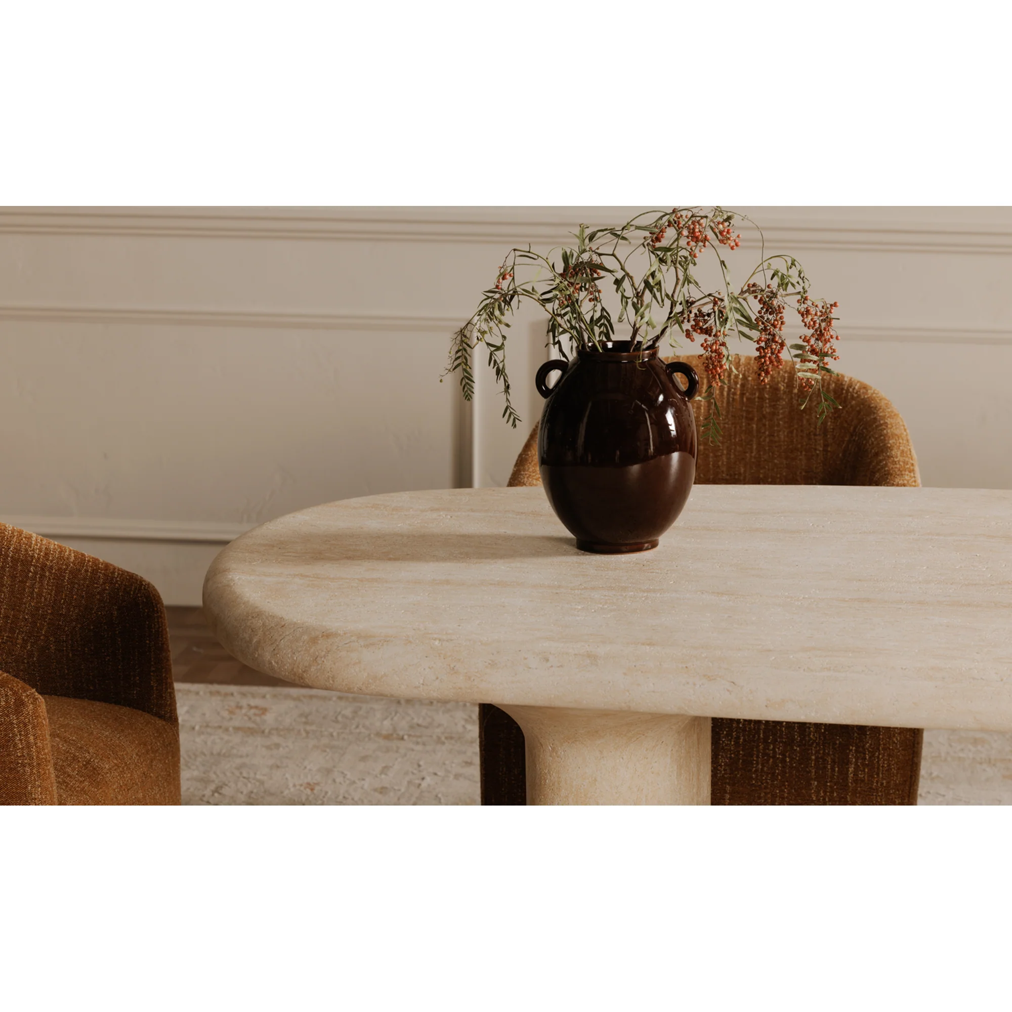 Moe's Home Warby Outdoor Dining Table Beige - Image 5