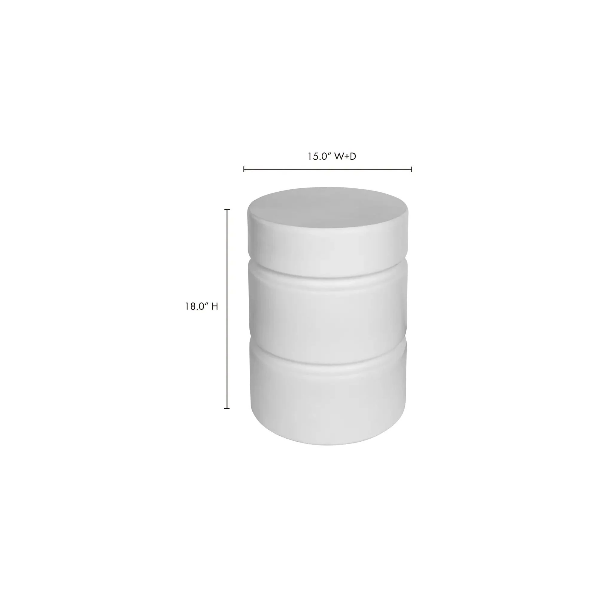 Moe's Home Collection Whim White Accent Table - Image 4