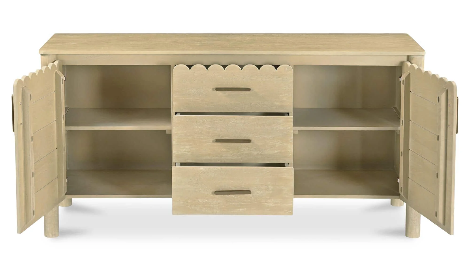 Moe's Home Wiley 3 Drawer Sideboard Natural - Image 10