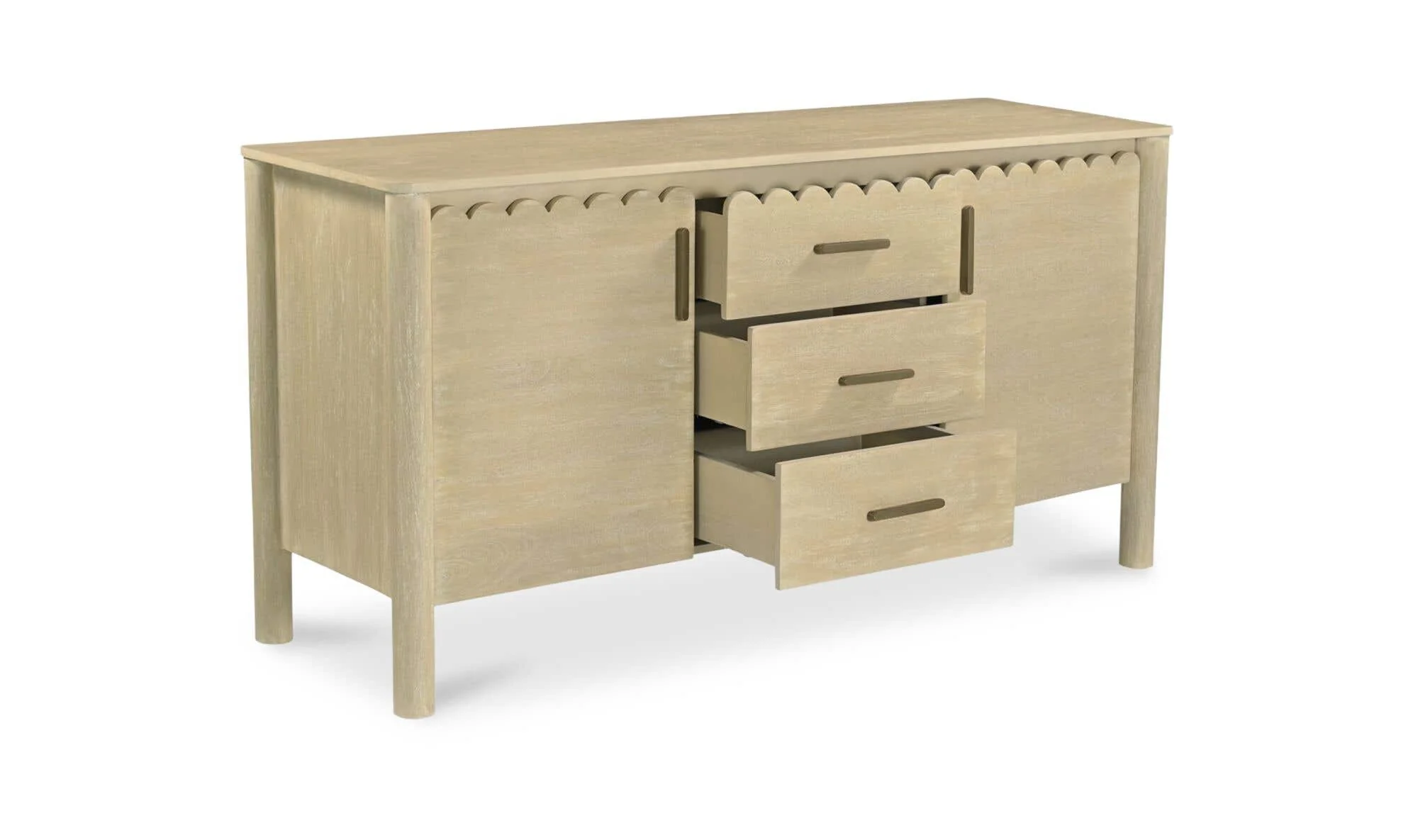 Moe's Home Wiley 3 Drawer Sideboard Natural - Image 8