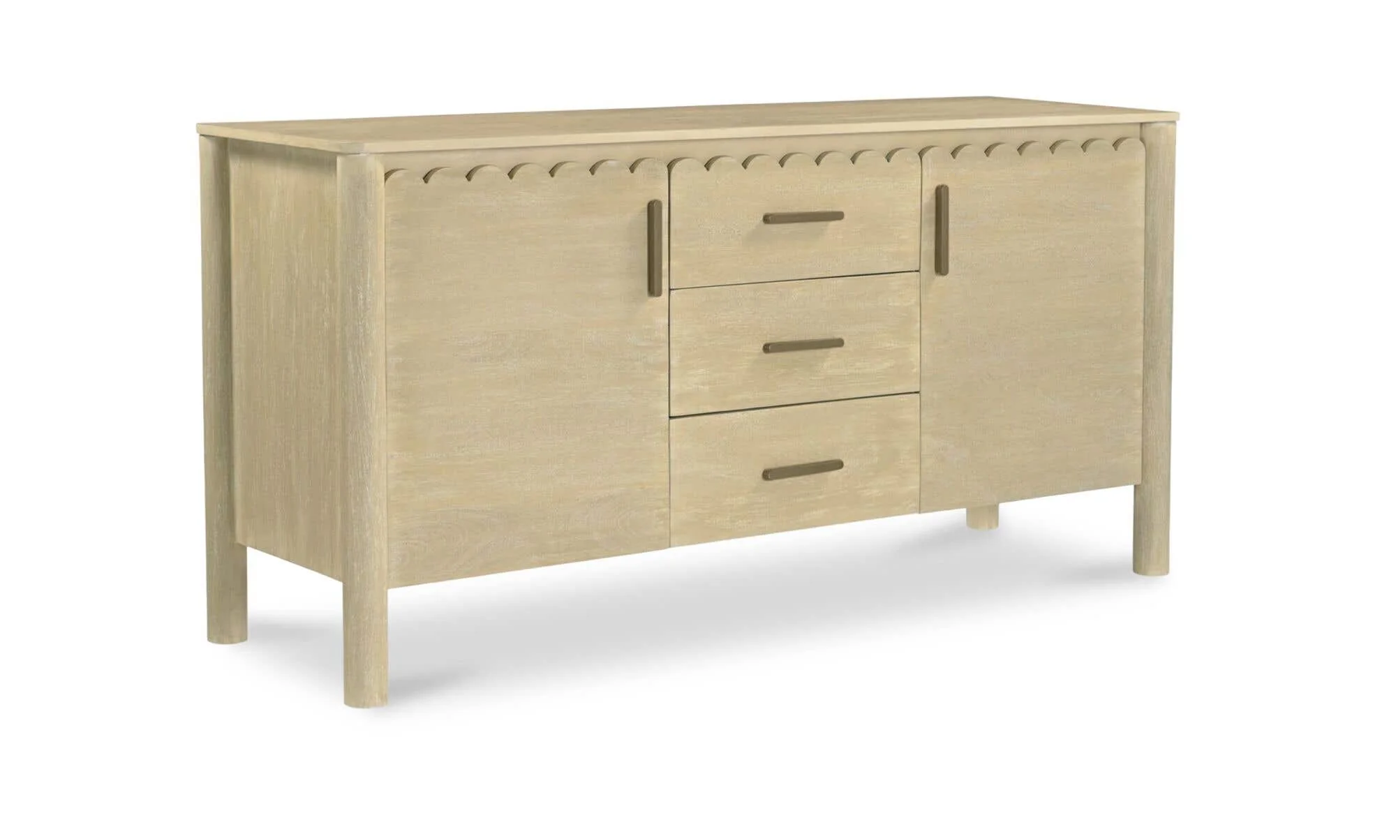 Moe's Home Wiley 3 Drawer Sideboard Natural - Image 9