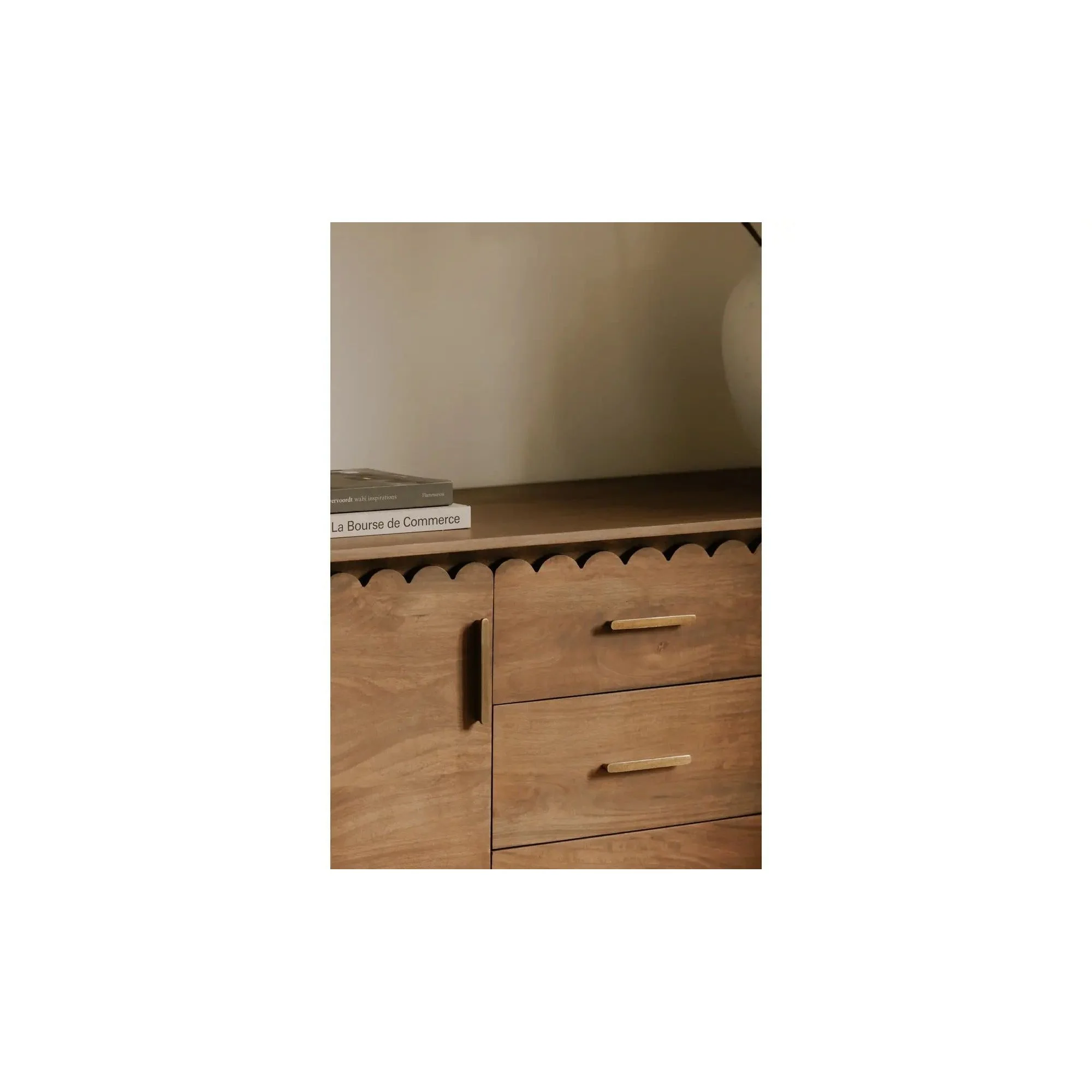 Moe's Home Collection Wiley Vintage Brown 3 Drawer Sideboard - Image 3