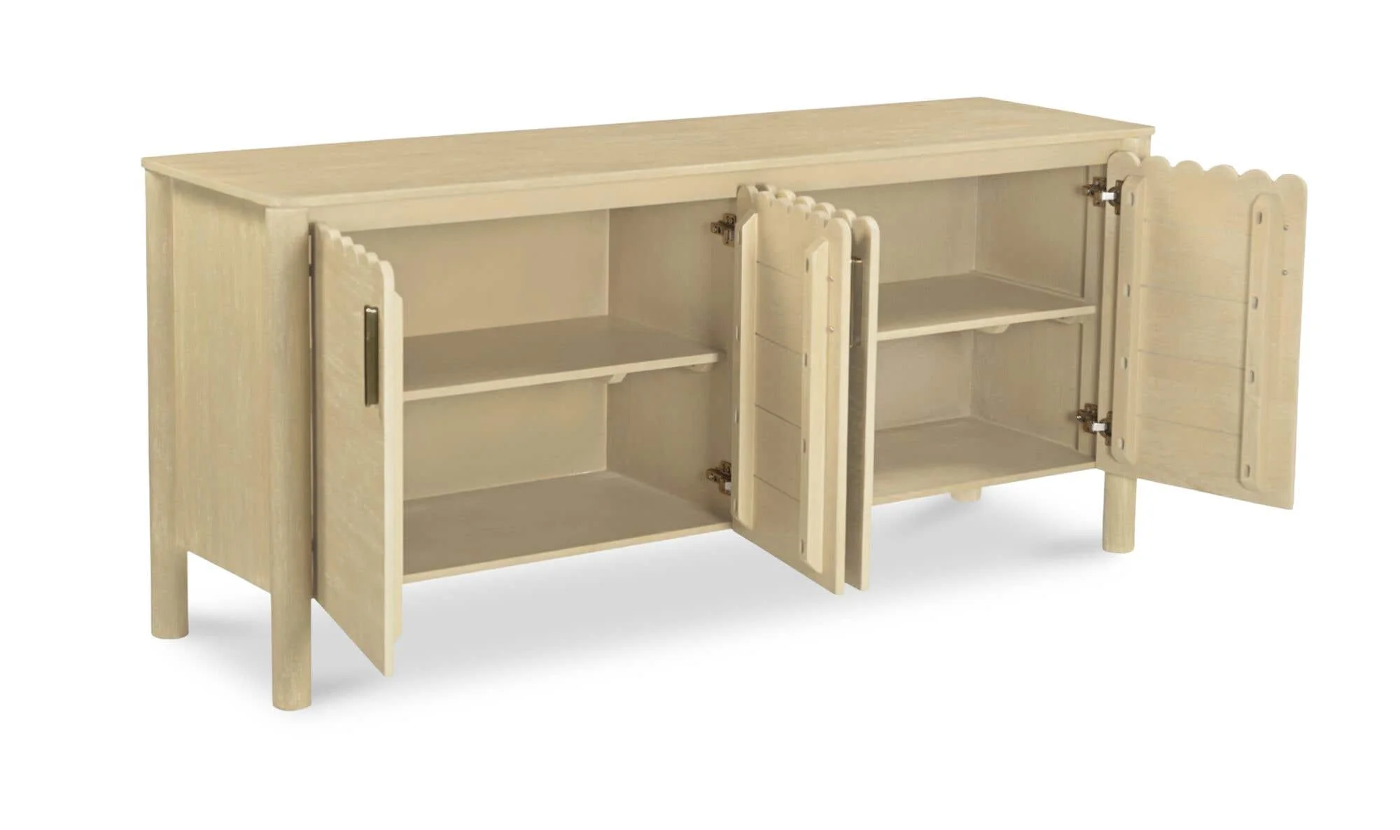 Moe's Home Wiley 4 Door Sideboard Natural - Image 3