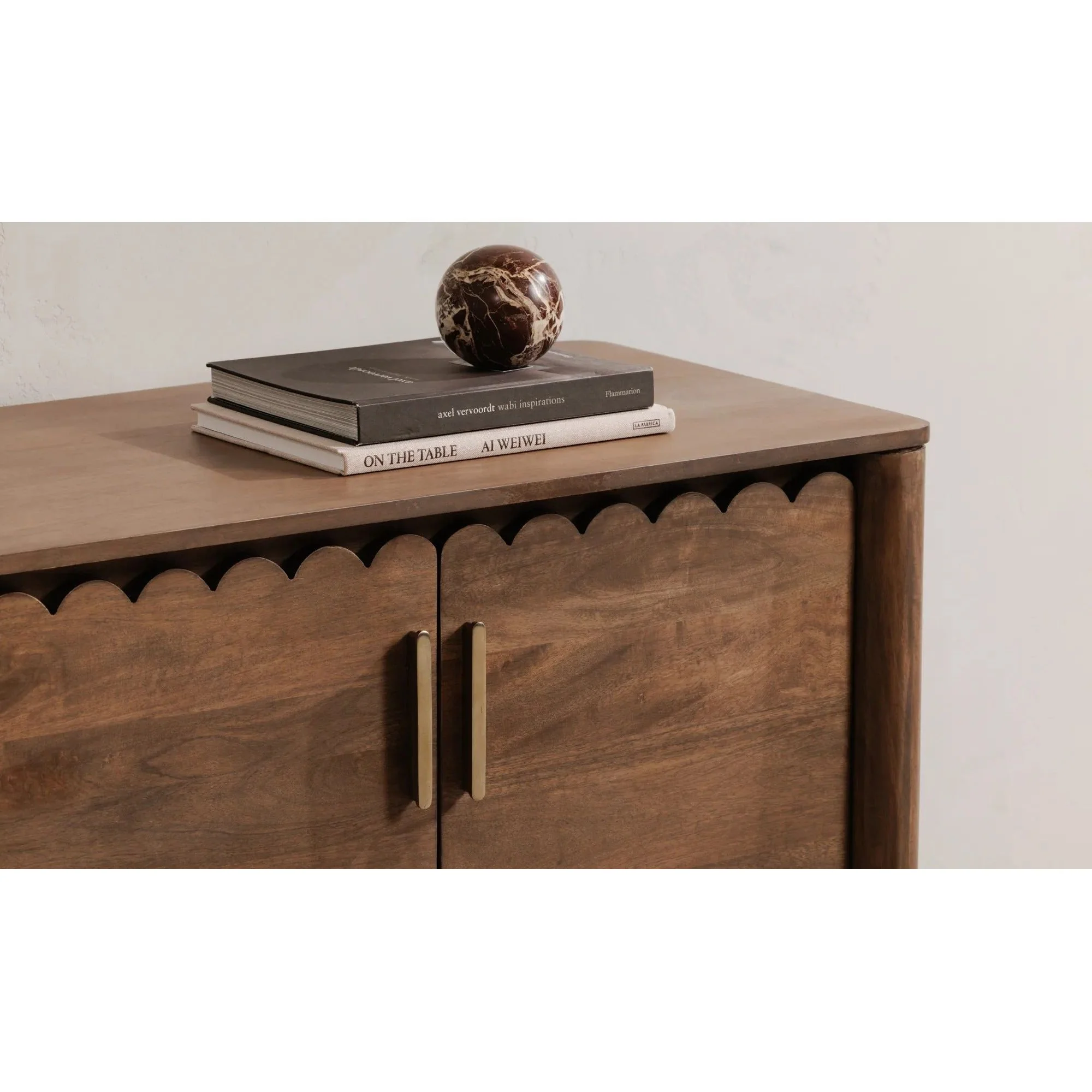 Moe's Home Collection Wiley Vintage Brown 4 Door Sideboard - Image 12