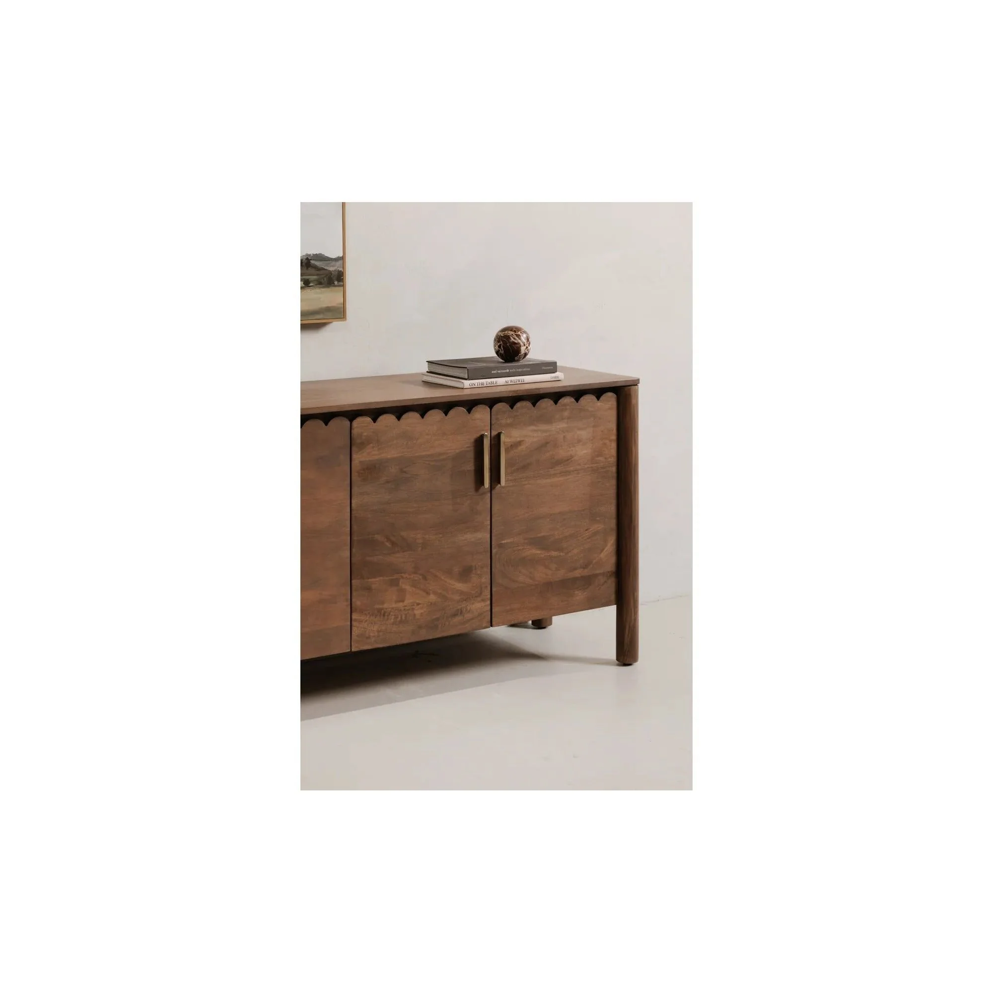 Moe's Home Collection Wiley Vintage Brown 4 Door Sideboard - Image 3