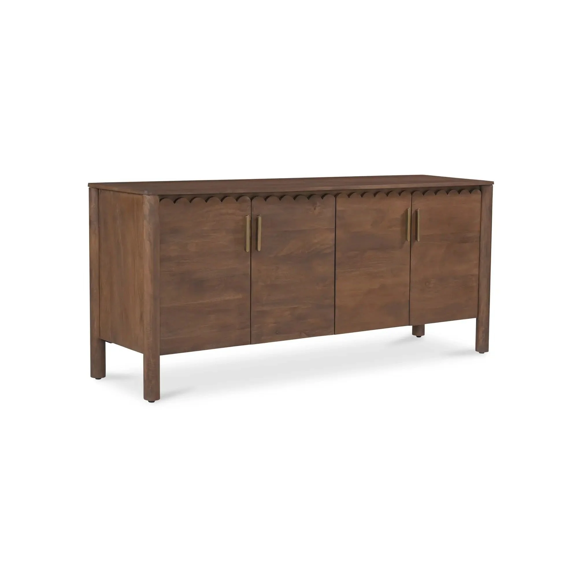 Moe's Home Collection Wiley Vintage Brown 4 Door Sideboard - Image 7