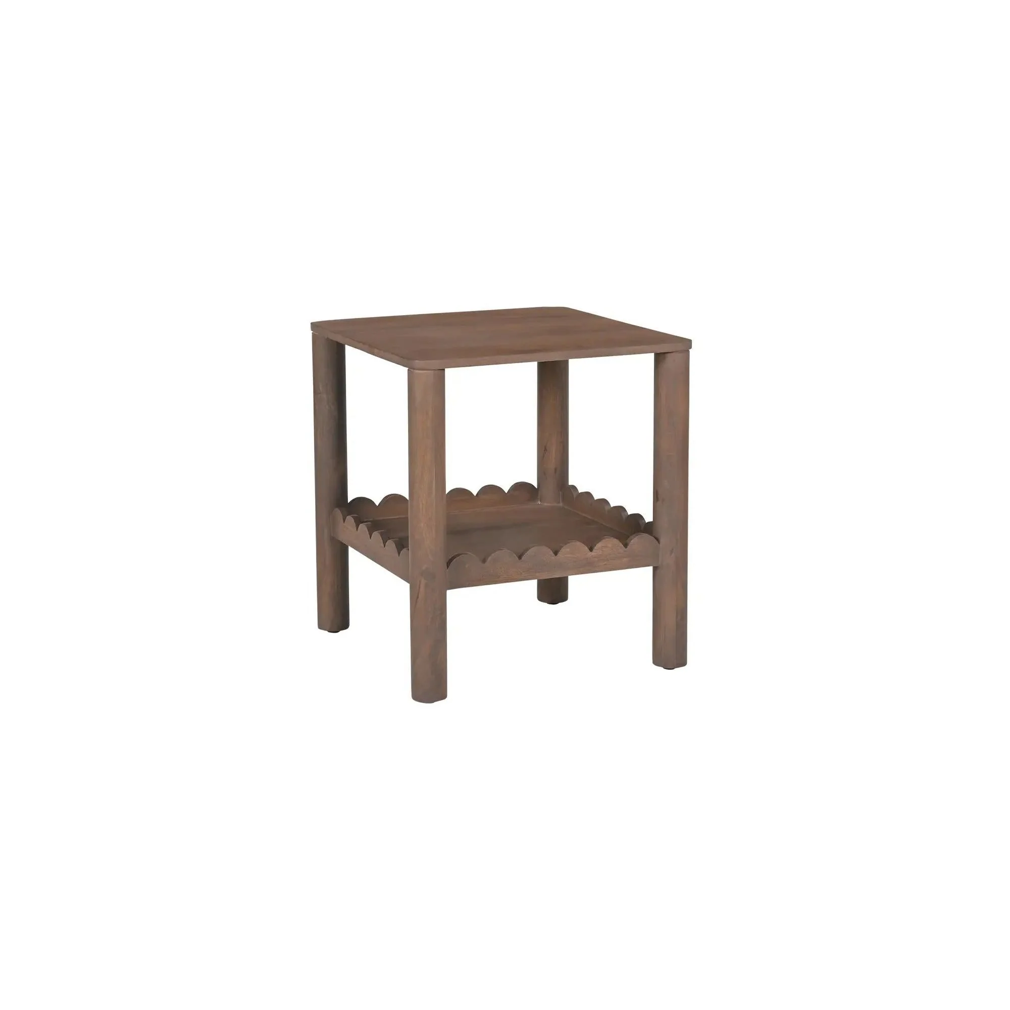 Moe's Home Collection Wiley Vintage Brown Side Table - Image 3
