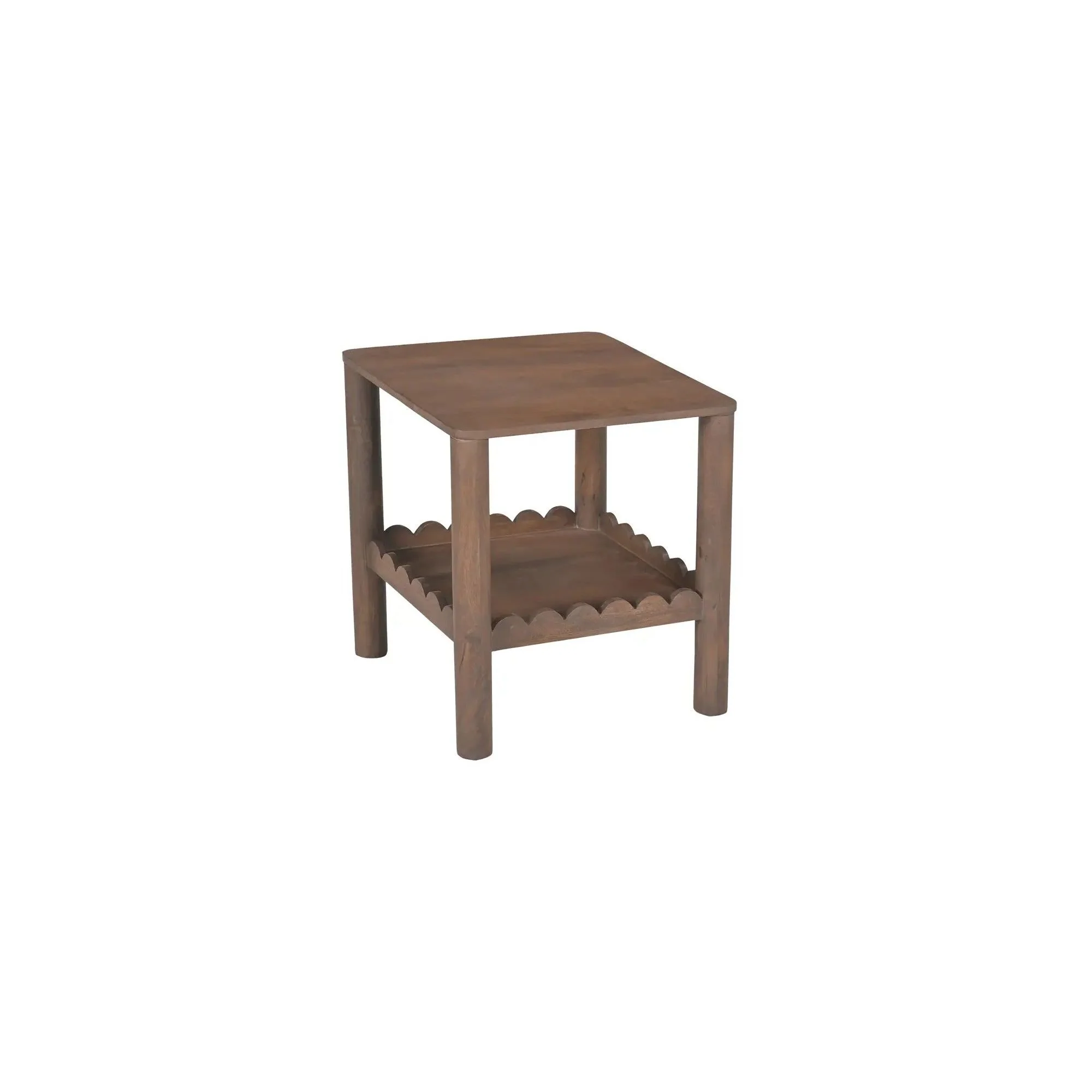 Moe's Home Collection Wiley Vintage Brown Side Table - Image 4