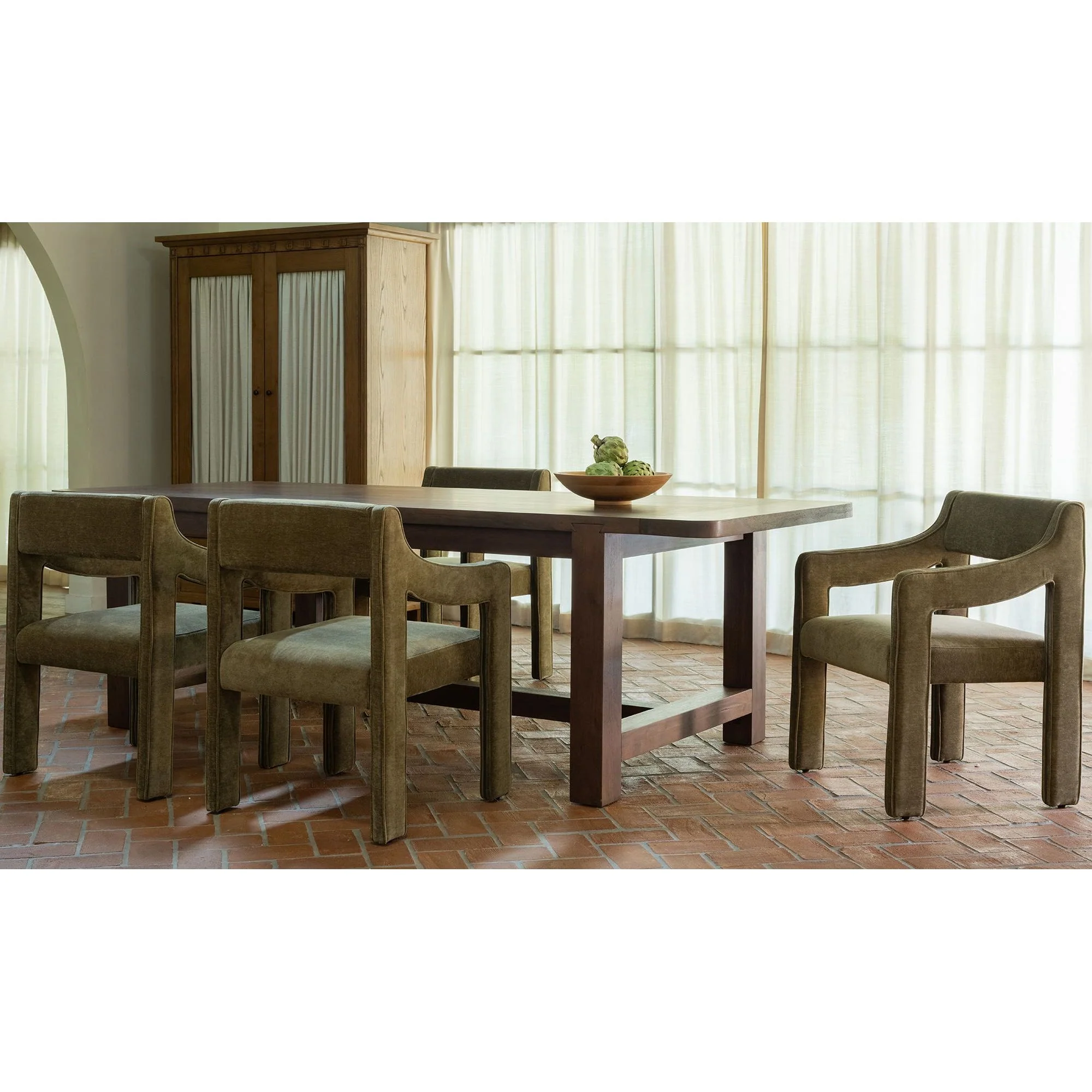 Moe's Home Wilson Dining Table Small Warm Brown - Image 2