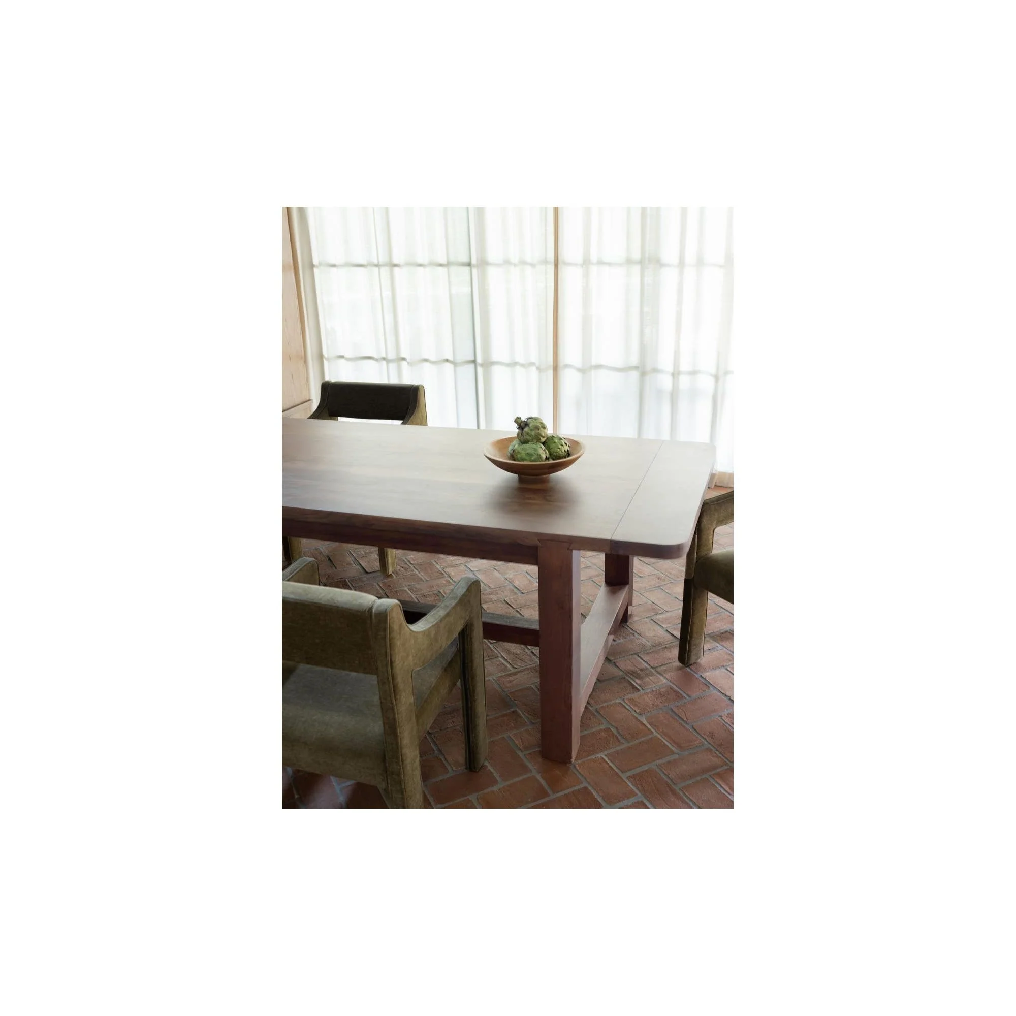 Moe's Home Wilson Dining Table Small Warm Brown - Image 3
