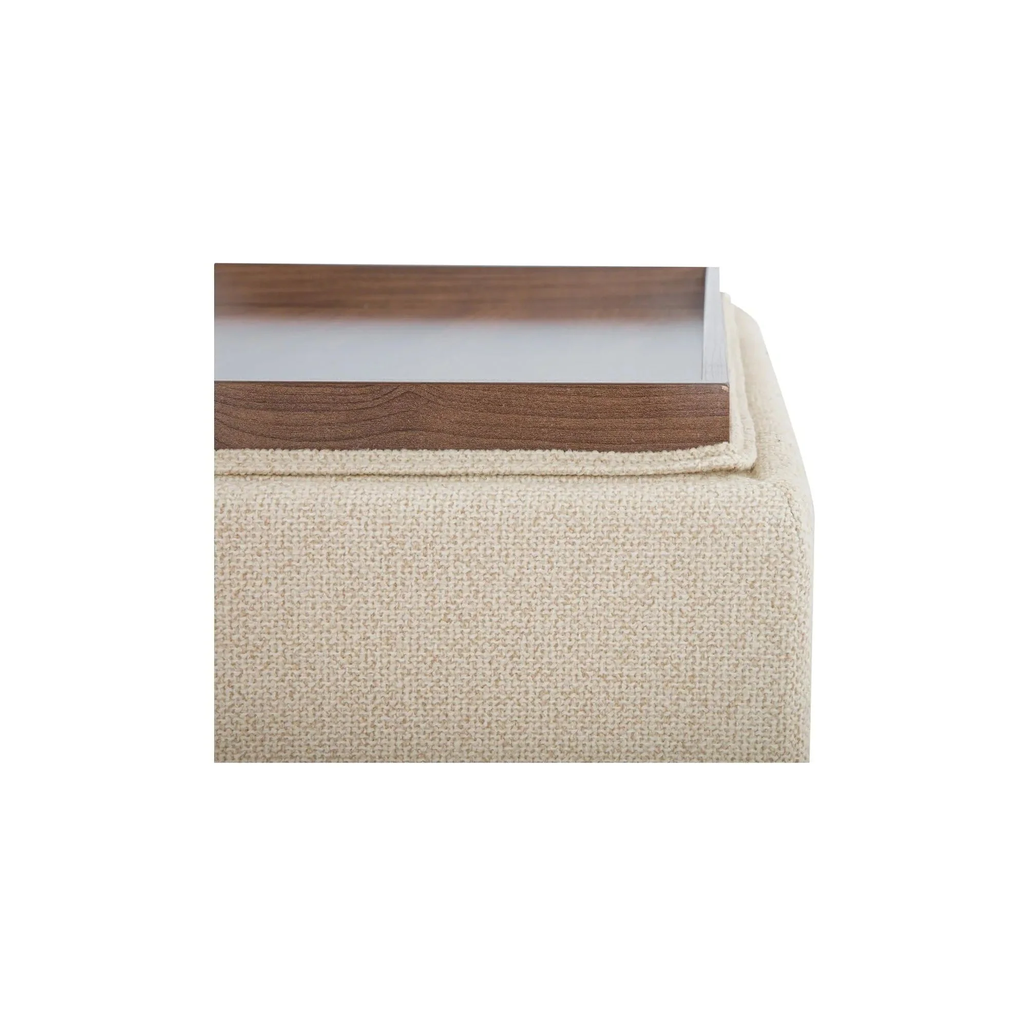 Moe’s Home Collection Montana Flecked Oat Storage Ottoman - Image 11