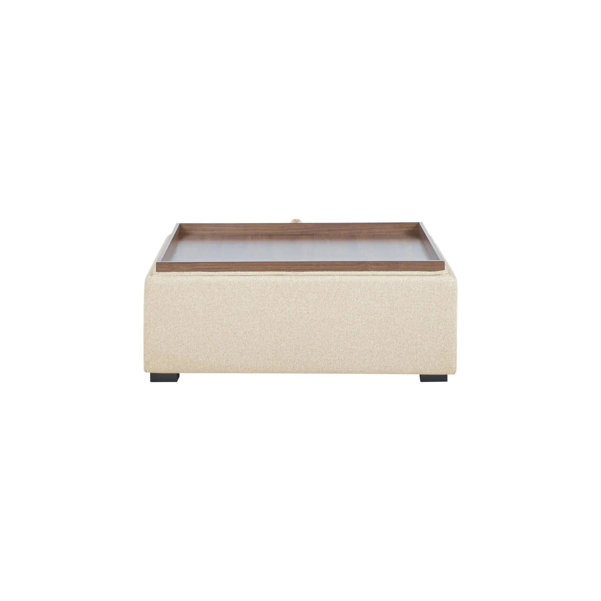 Moe’s Home Collection Montana Flecked Oat Storage Ottoman - Image 7