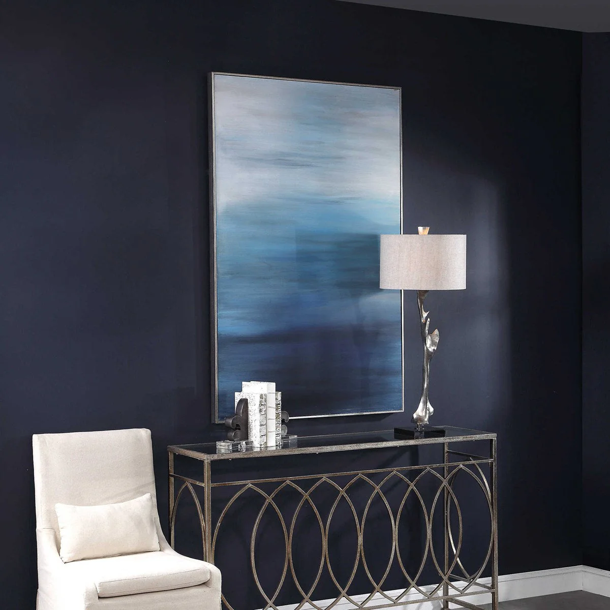Uttermost Moonlit Sea Hand Painted Canvas - Image 3