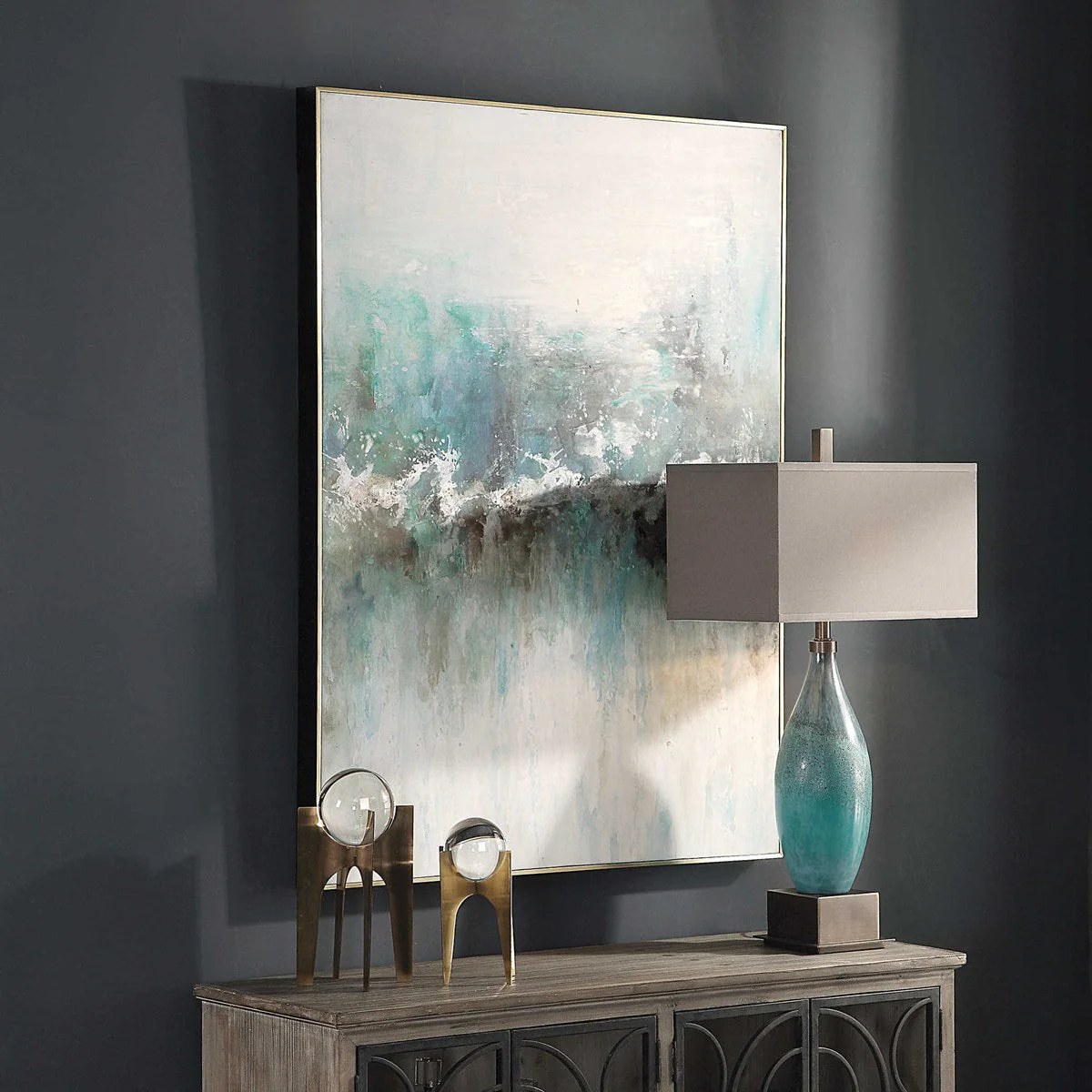 Uttermost Mountain Top Hand Painted Canvas - Image 4