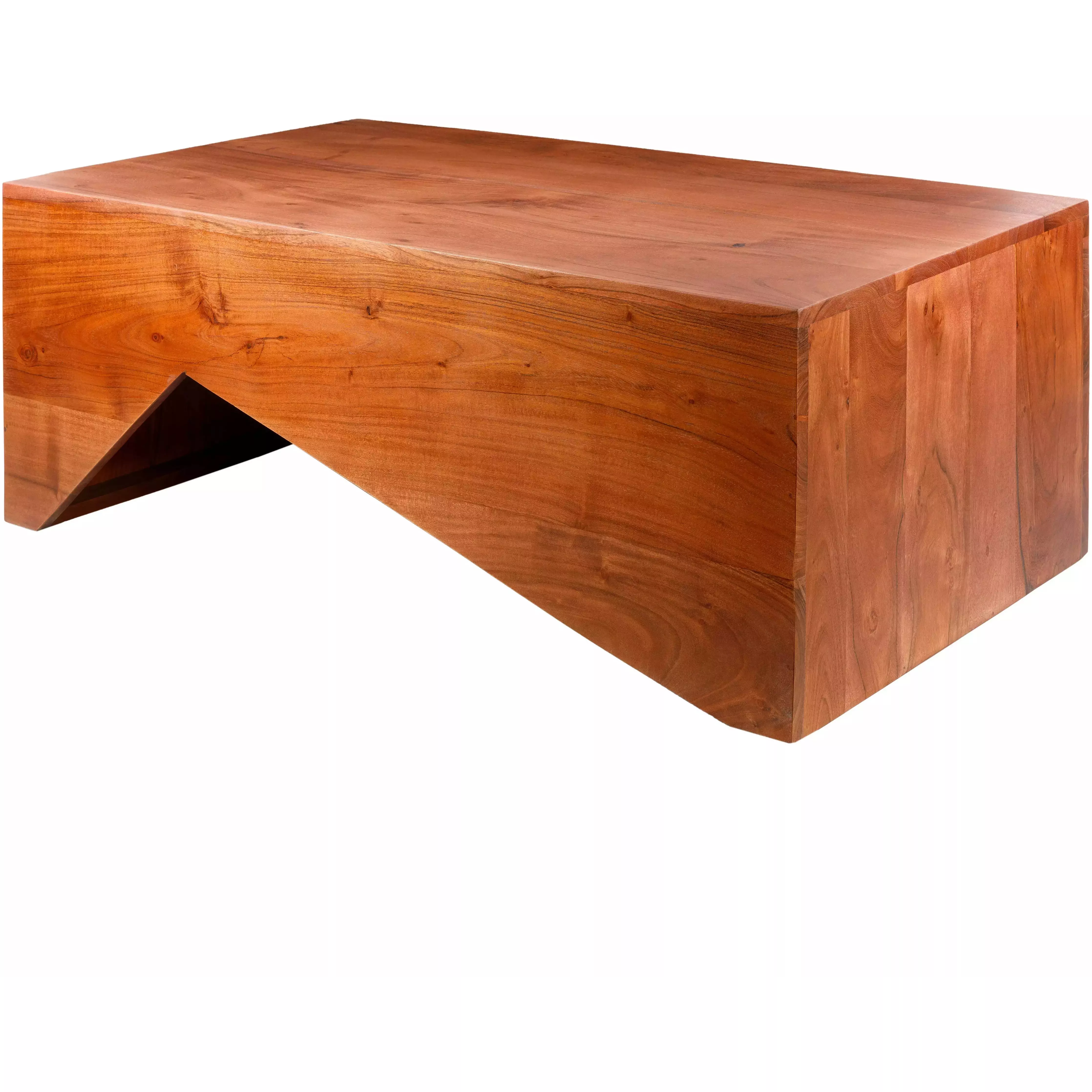 Surya Neemrana Modern Dark Brown Wood Coffee Table NEE-001 - Image 2