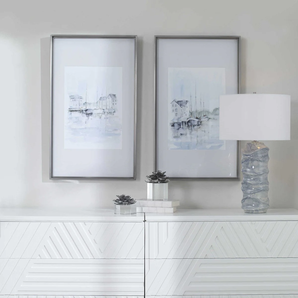 Uttermost New England Port Set of 2 Framed Prints