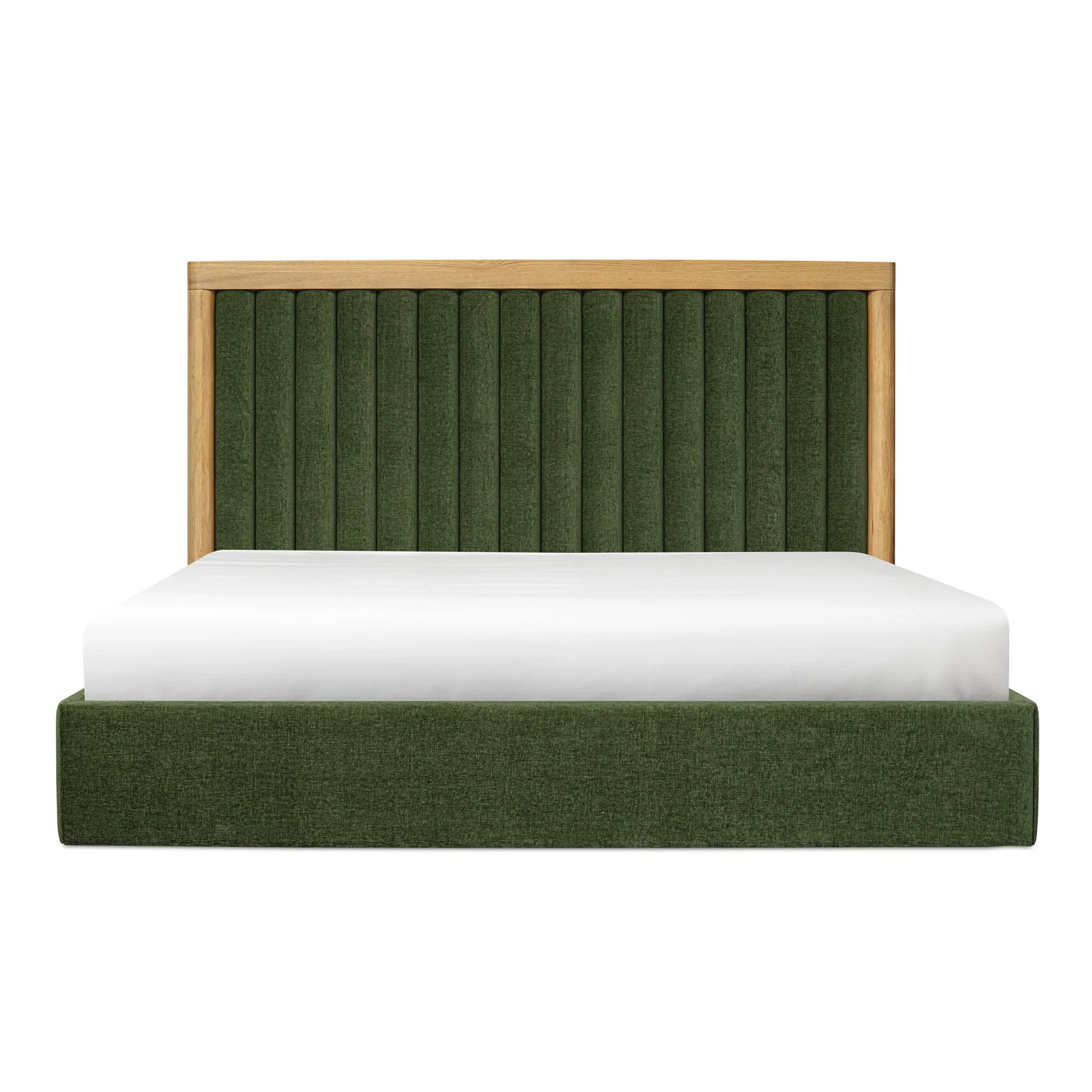Moe's Home Collection Nina Green Upholstered King Size Bed