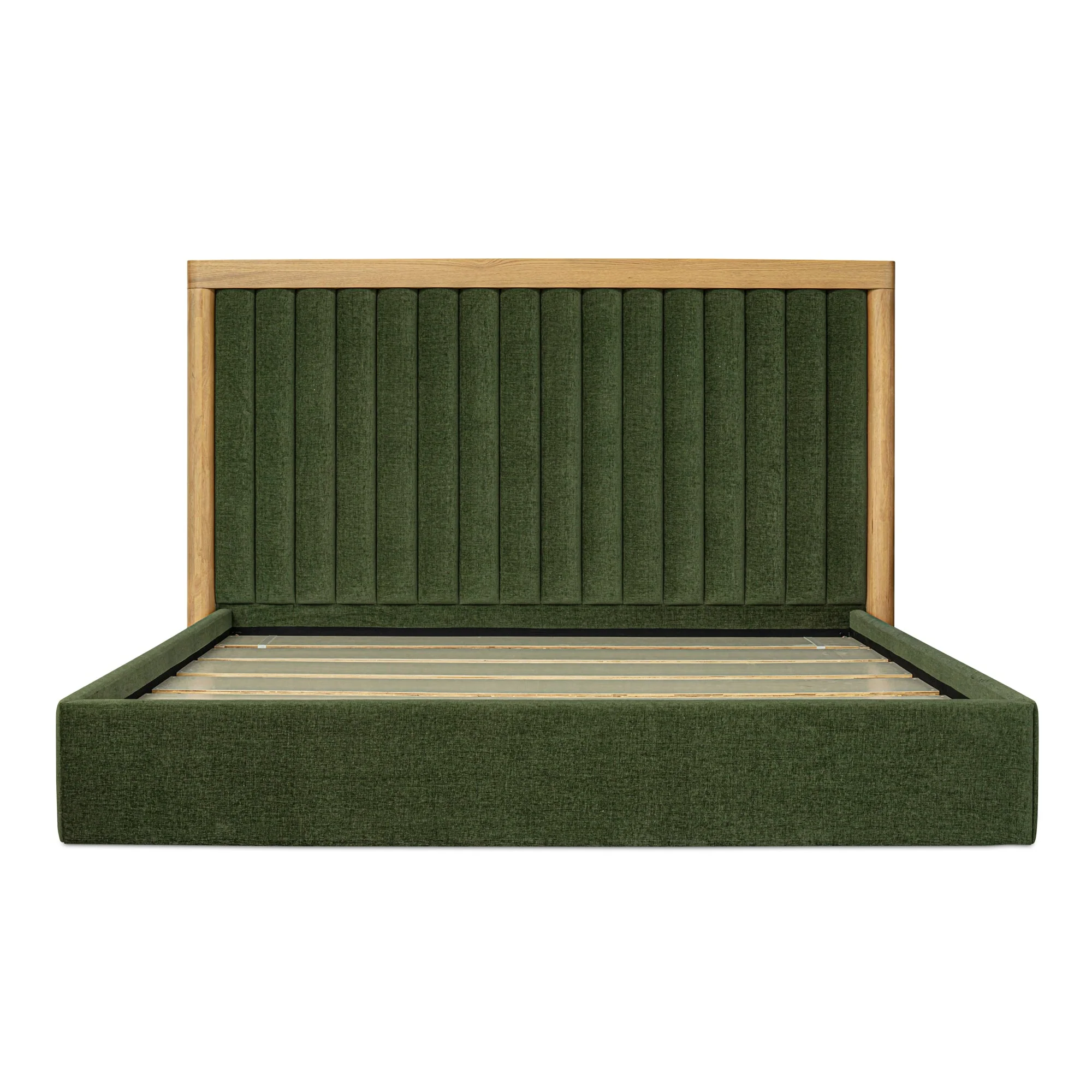 Moe's Home Collection Nina Green Upholstered King Size Bed - Image 3