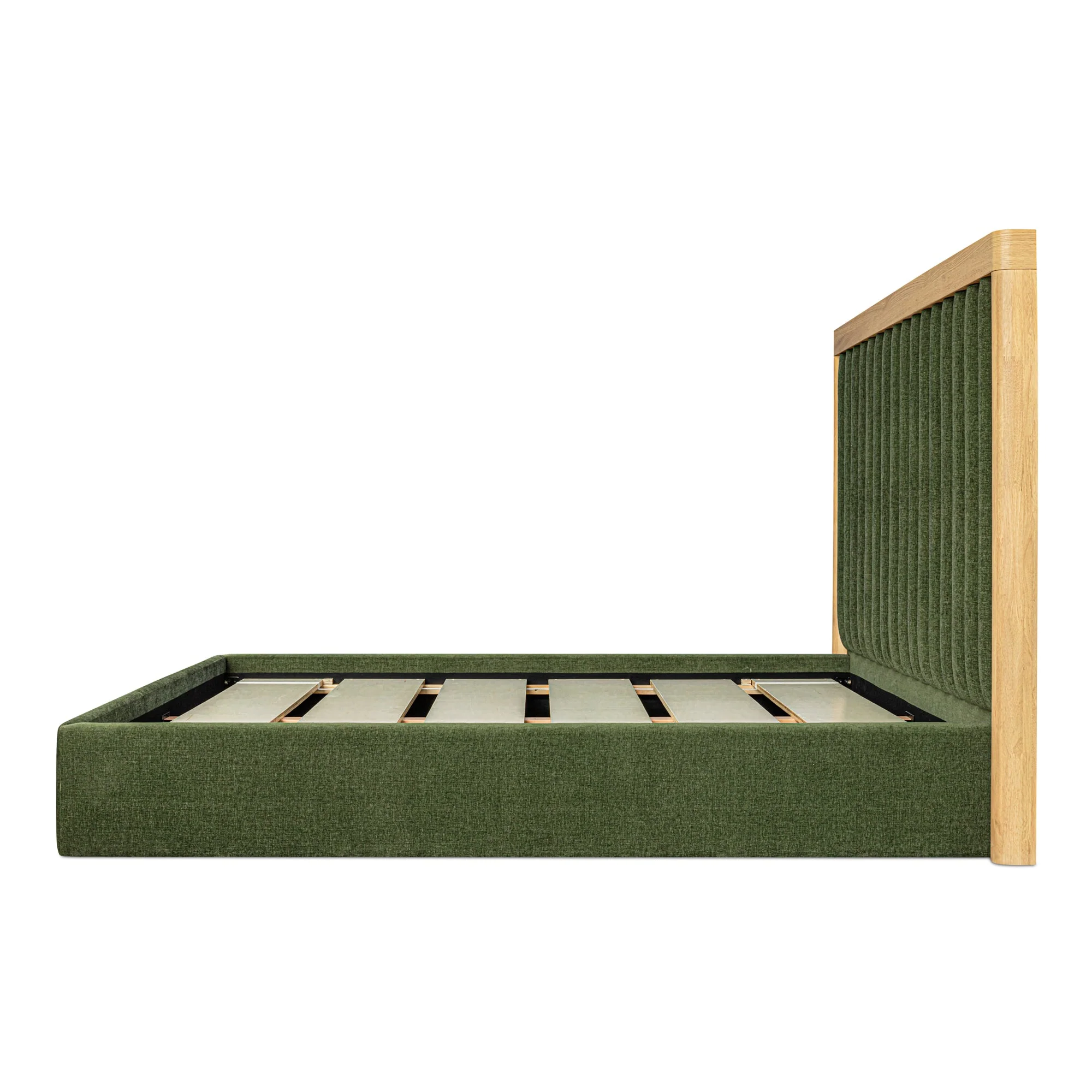 Moe's Home Collection Nina Green Upholstered King Size Bed - Image 5