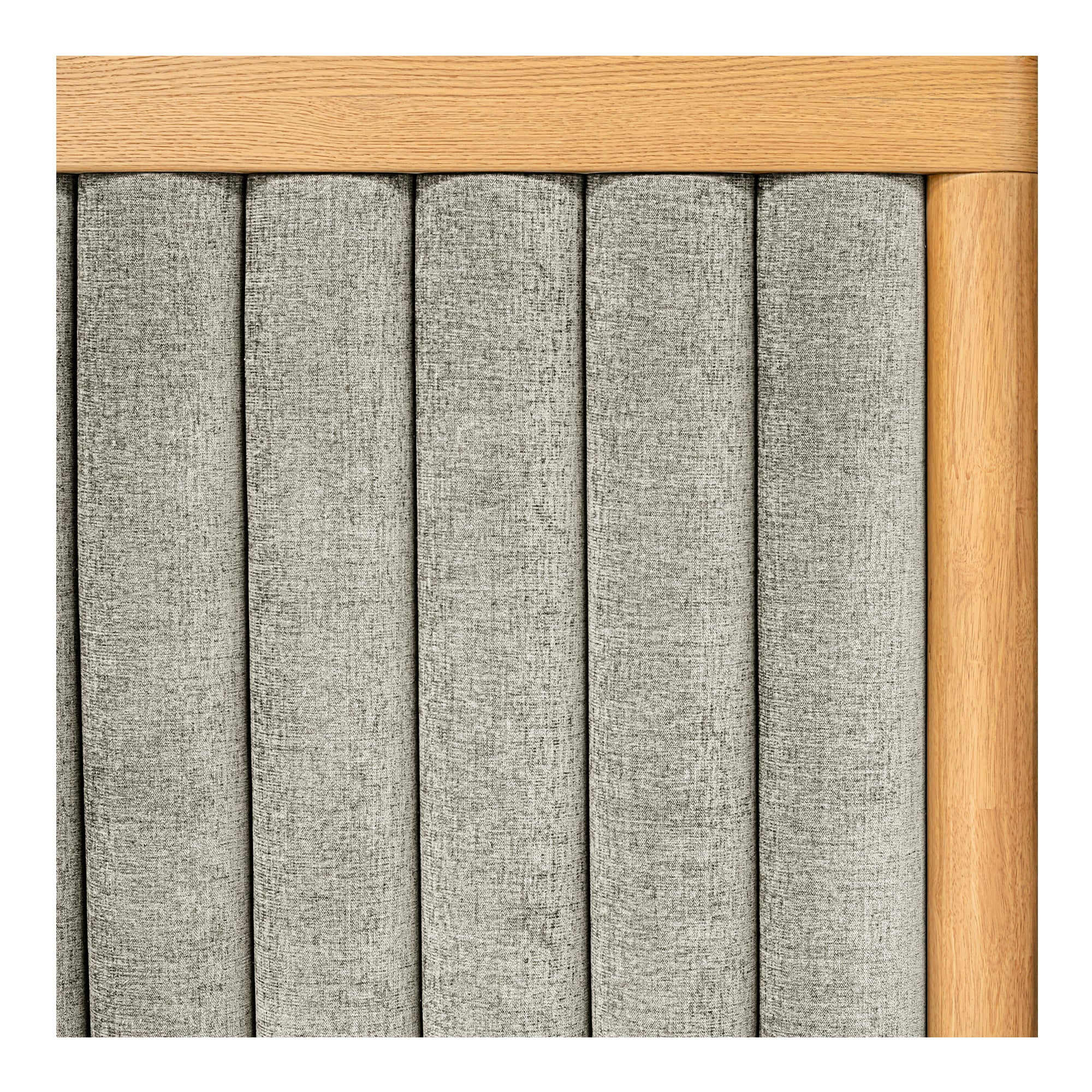 Moe's Home Collection Nina Grey Upholstered Queen Size Bed - Image 7