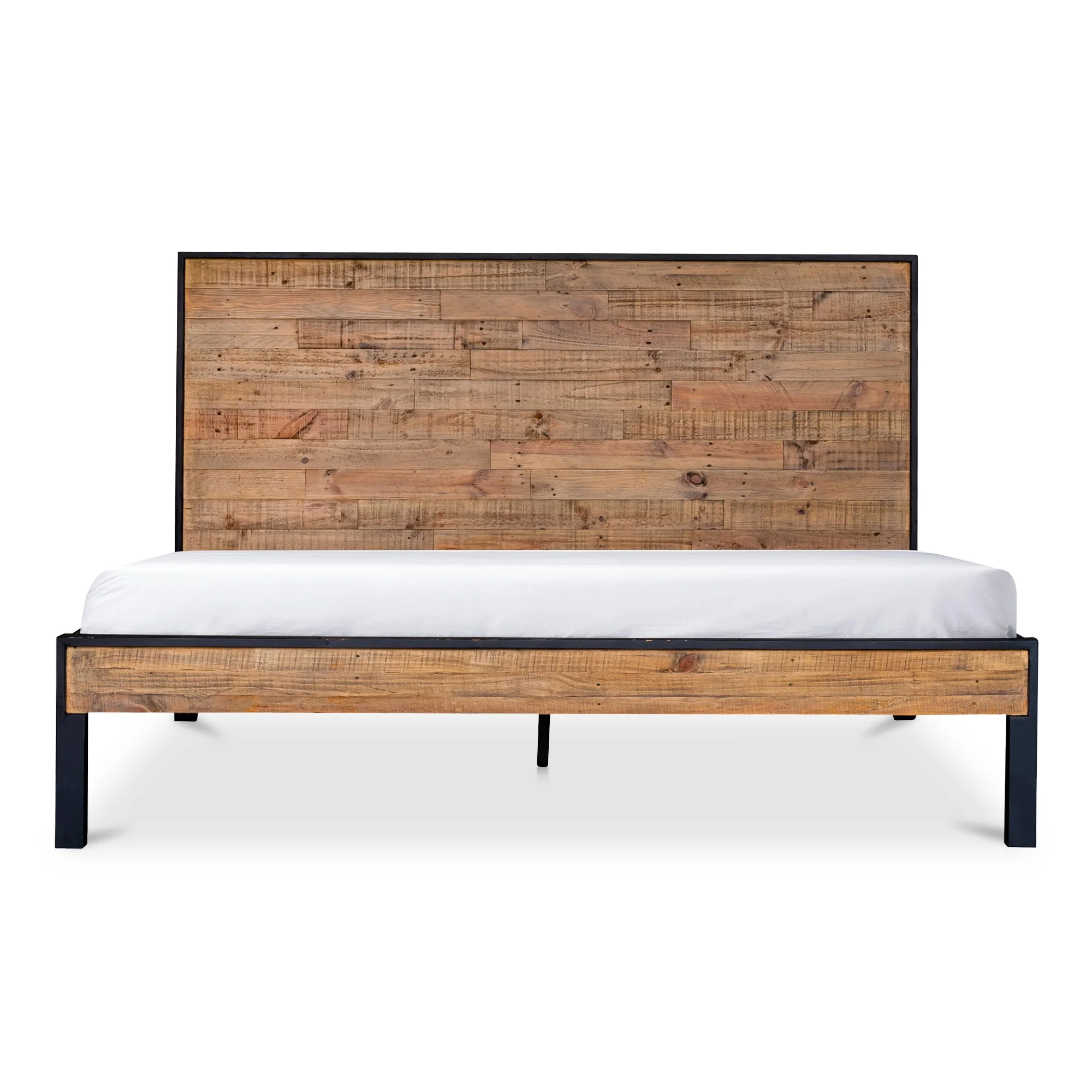 Moe's Home Collection Nova Reclaimed Wood King Size Bed - Image 8