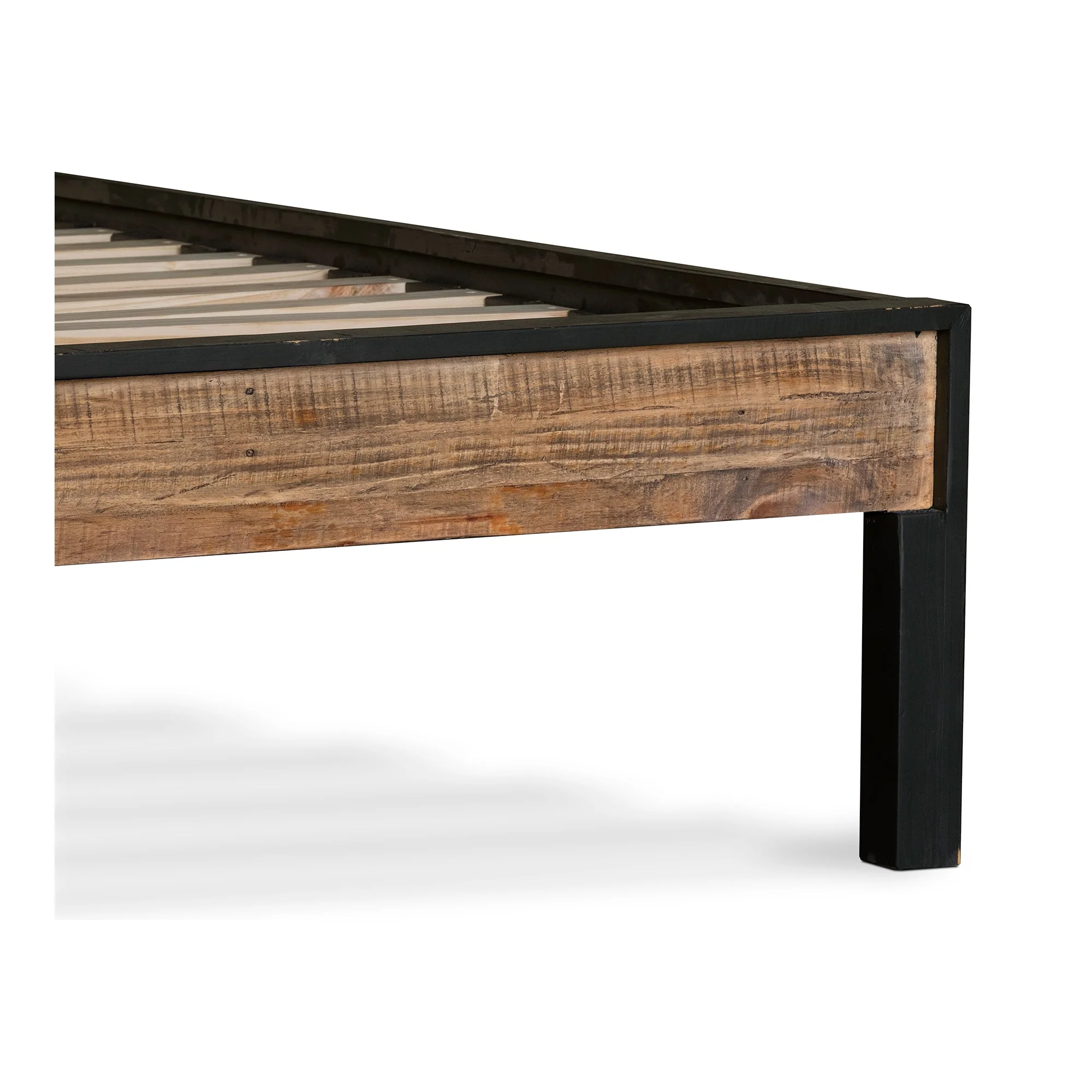 Moe's Home Collection Nova Reclaimed Wood Queen Size Bed - Image 6