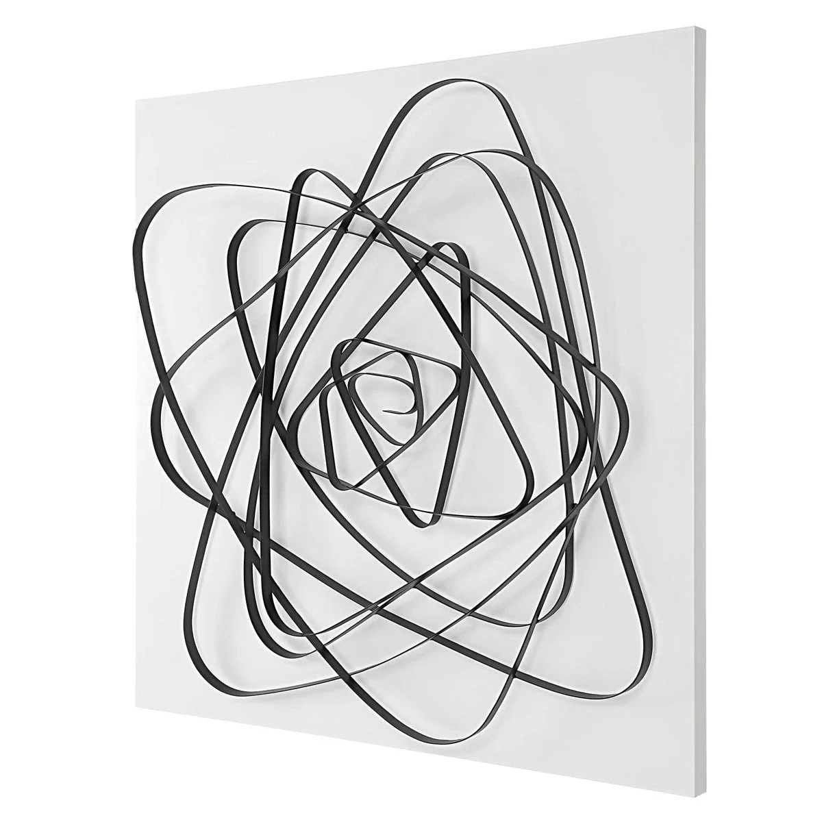 Uttermost Nucleus Matte White and Black Metal Wall Decor - Image 4