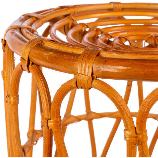 Surya Odyssey Modern Rattan Round Accent Side Table OSY-002 - Image 3