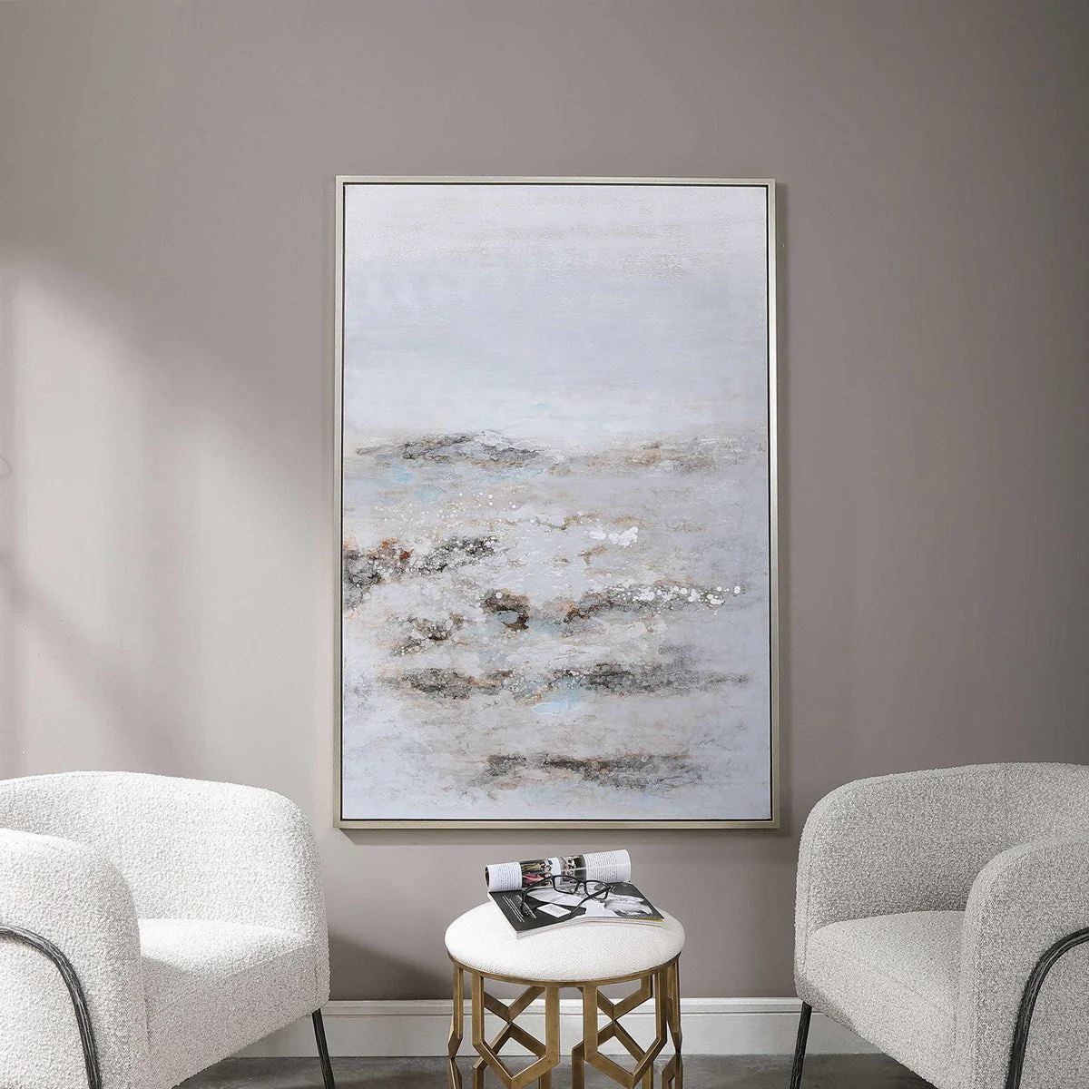 Uttermost Open Plain Hand Painted Canvas