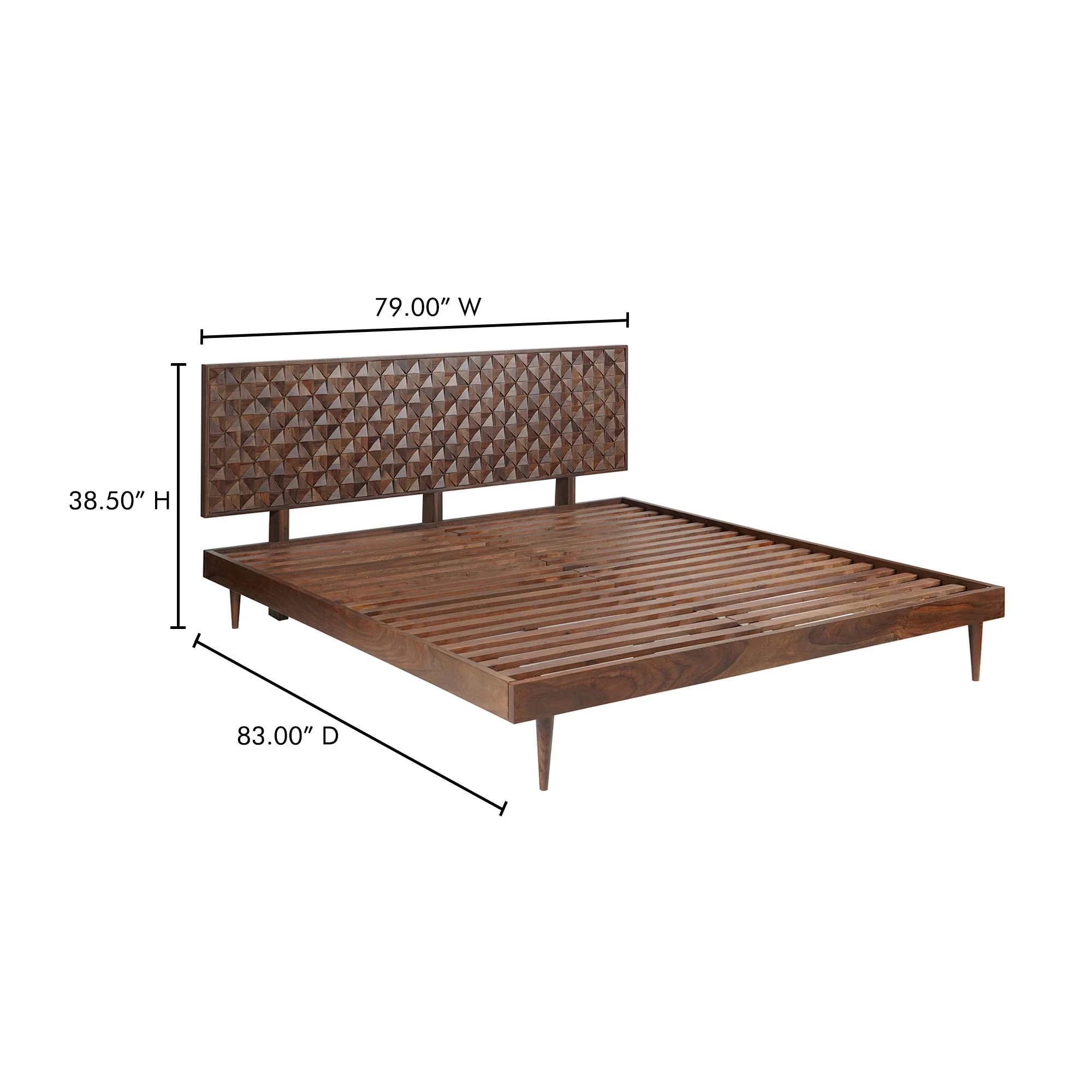 Moe's Home Collection Pablo Brown King Bed - Image 13