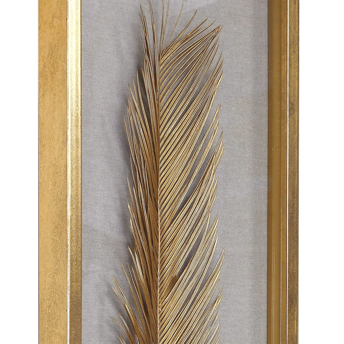 Uttermost Palma Gold Leaf Set of 3 Shadow Box Frames - Image 6