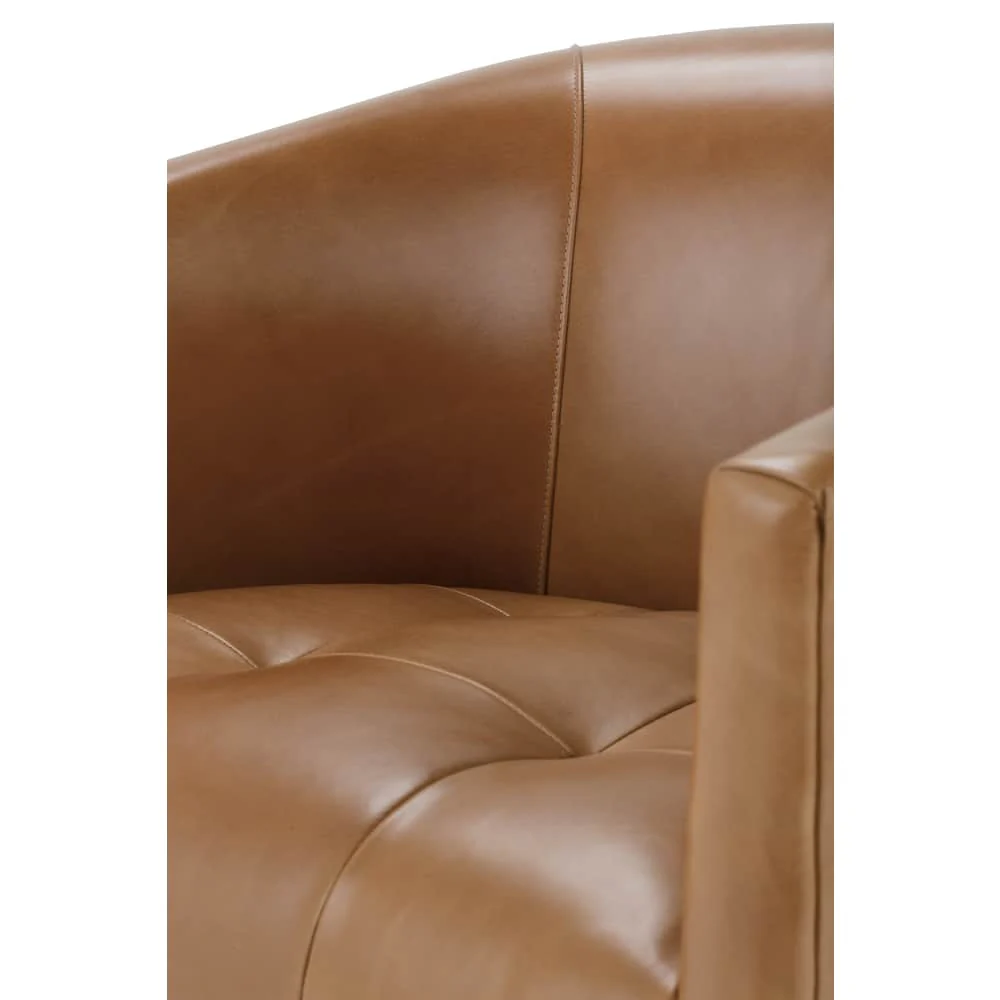 Rowe Furniture Pate Leather Swivel Chair ~ Available To Custom Order In All Leathers - Image 6