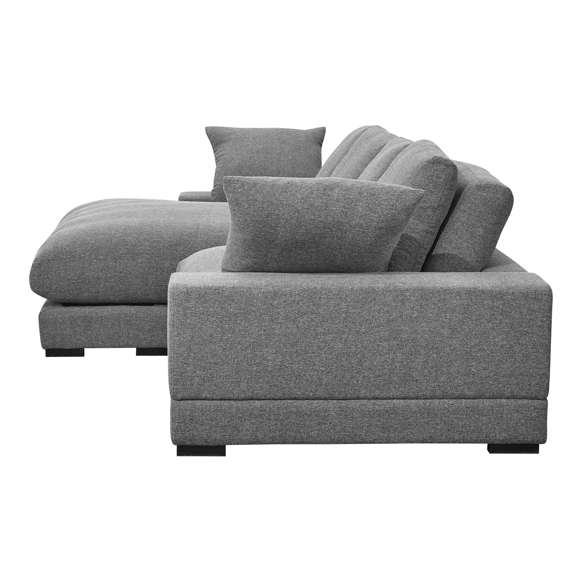Moe's Home Collection Plunge Anthracite Sectional - Image 4