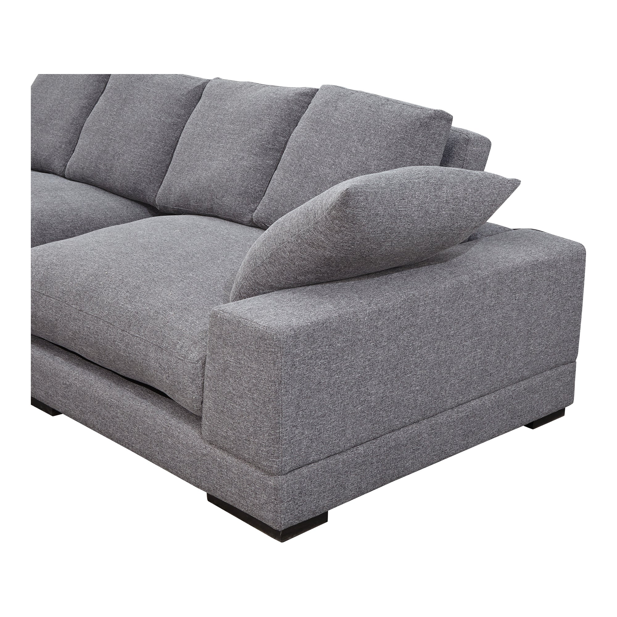 Moe's Home Collection Plunge Anthracite Sectional - Image 6