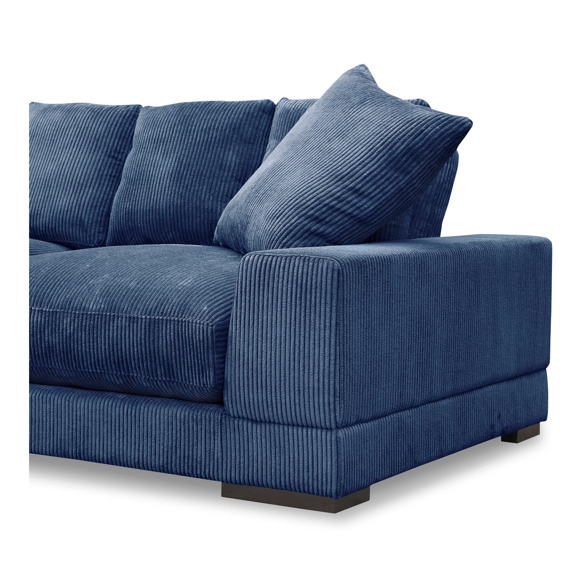 Moe's Home Collection Plunge Navy Sofa - Image 6