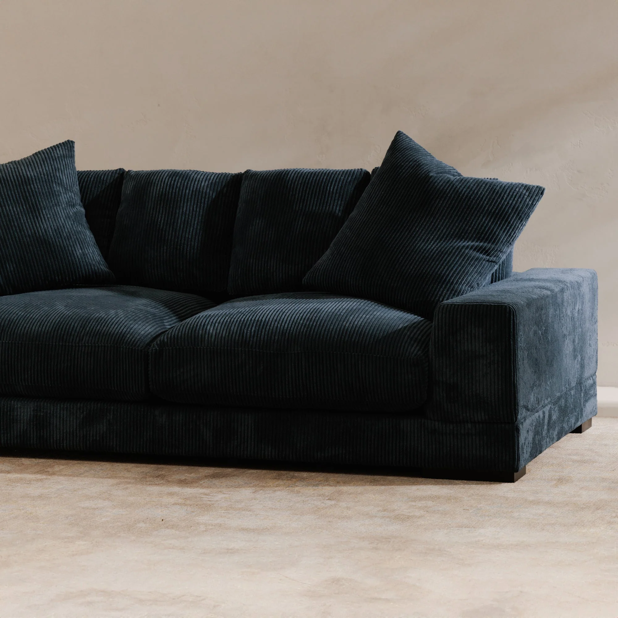 Moe's Home Collection Plunge Navy Sofa - Image 7