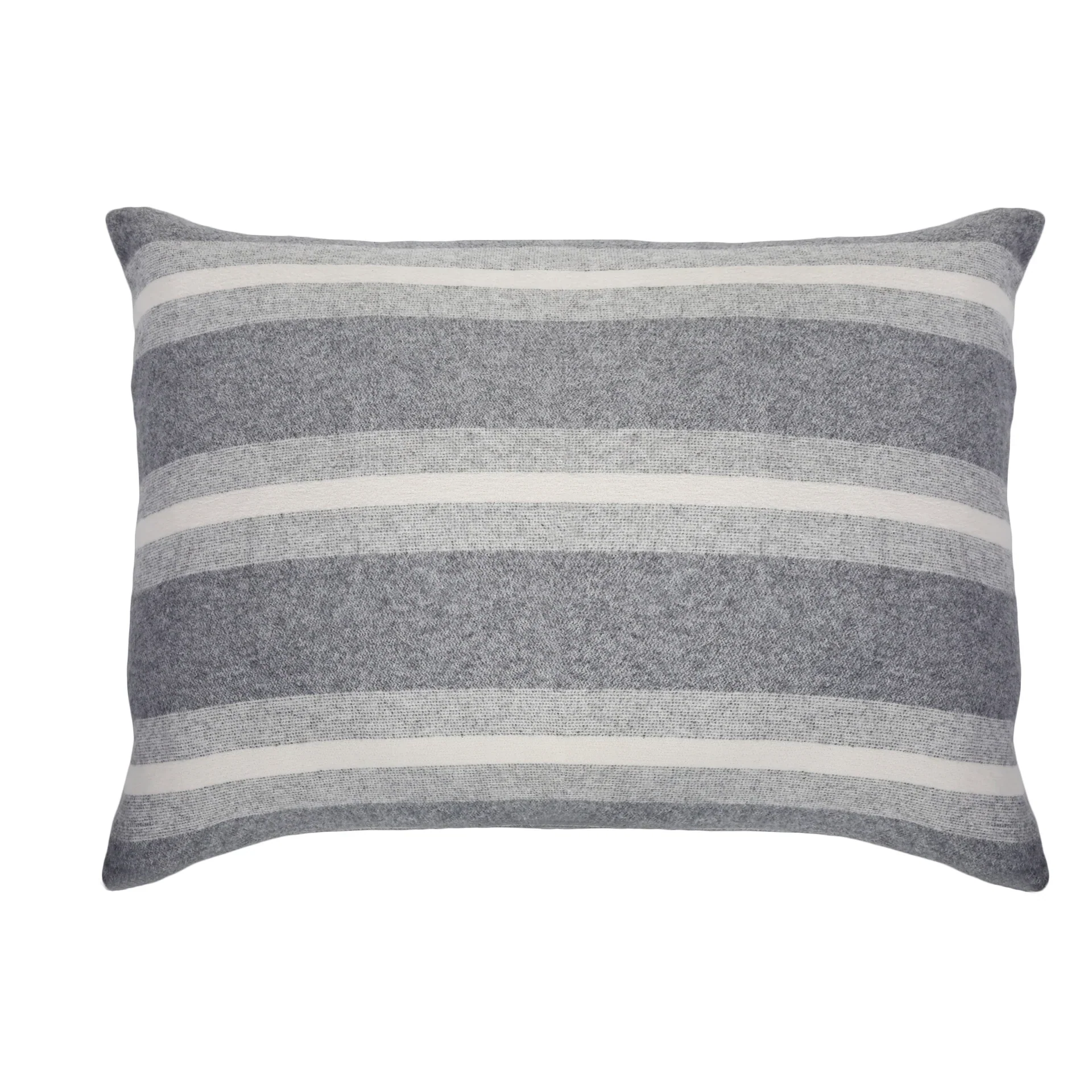 Pom Pom at Home Alpine Grey and Ivory Striped Big Pillow