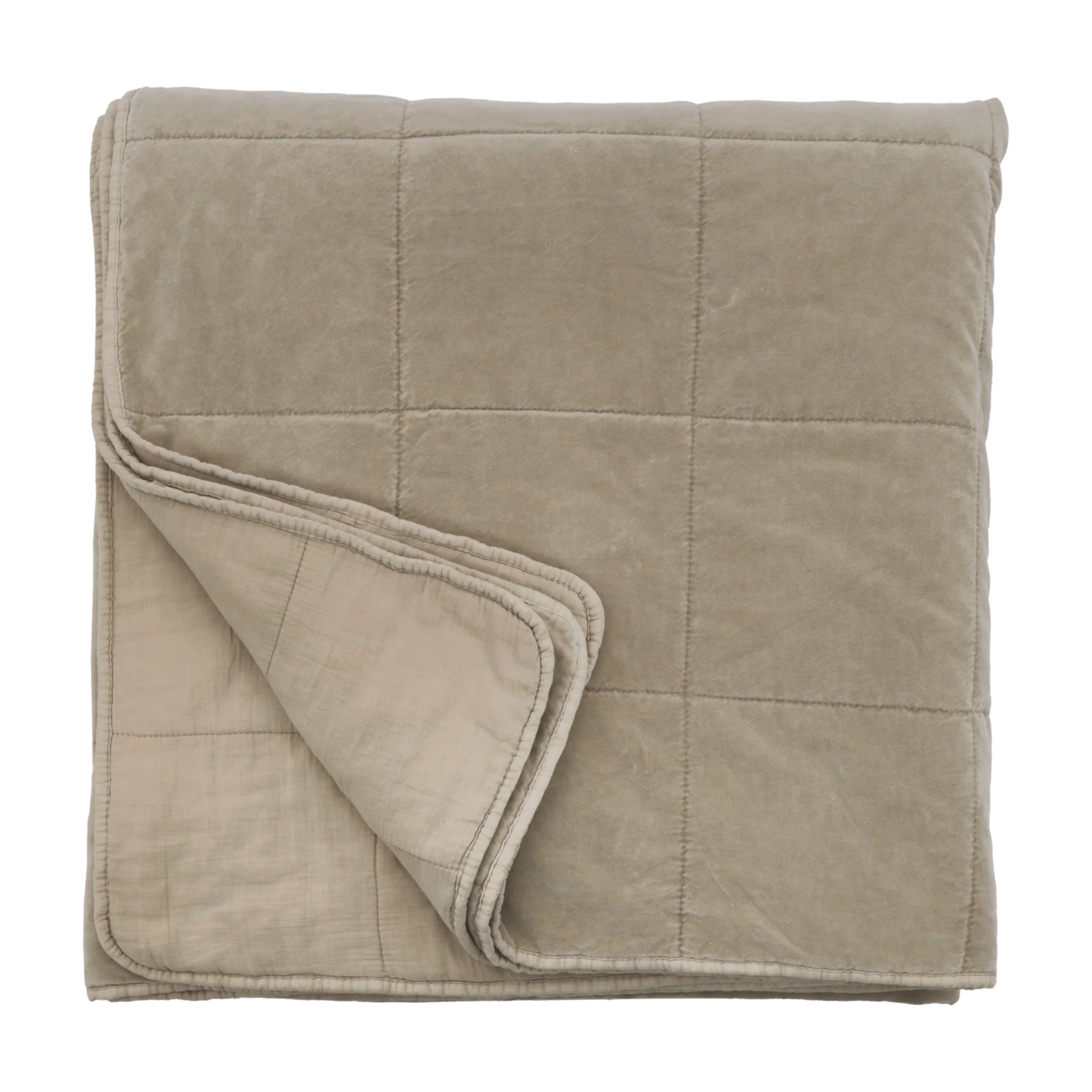 Pom Pom at Home Amsterdam Taupe Coverlet ~ Available in Twin, Queen and King Sizes - Image 3