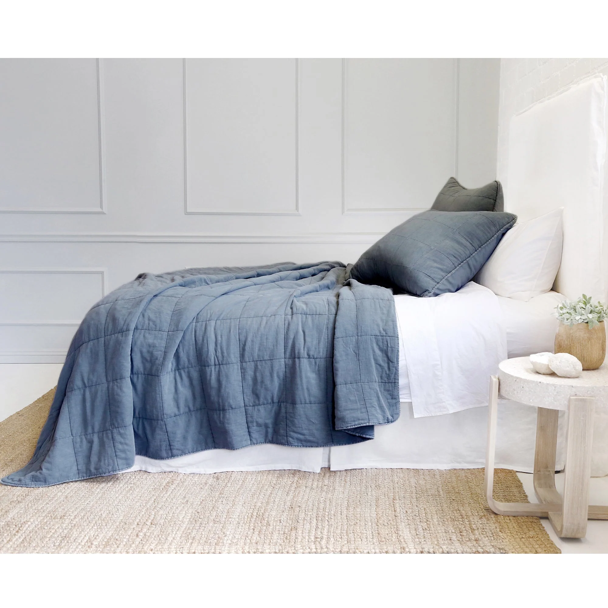 Pom Pom at Home Antwerp Navy Coverlet - Image 5