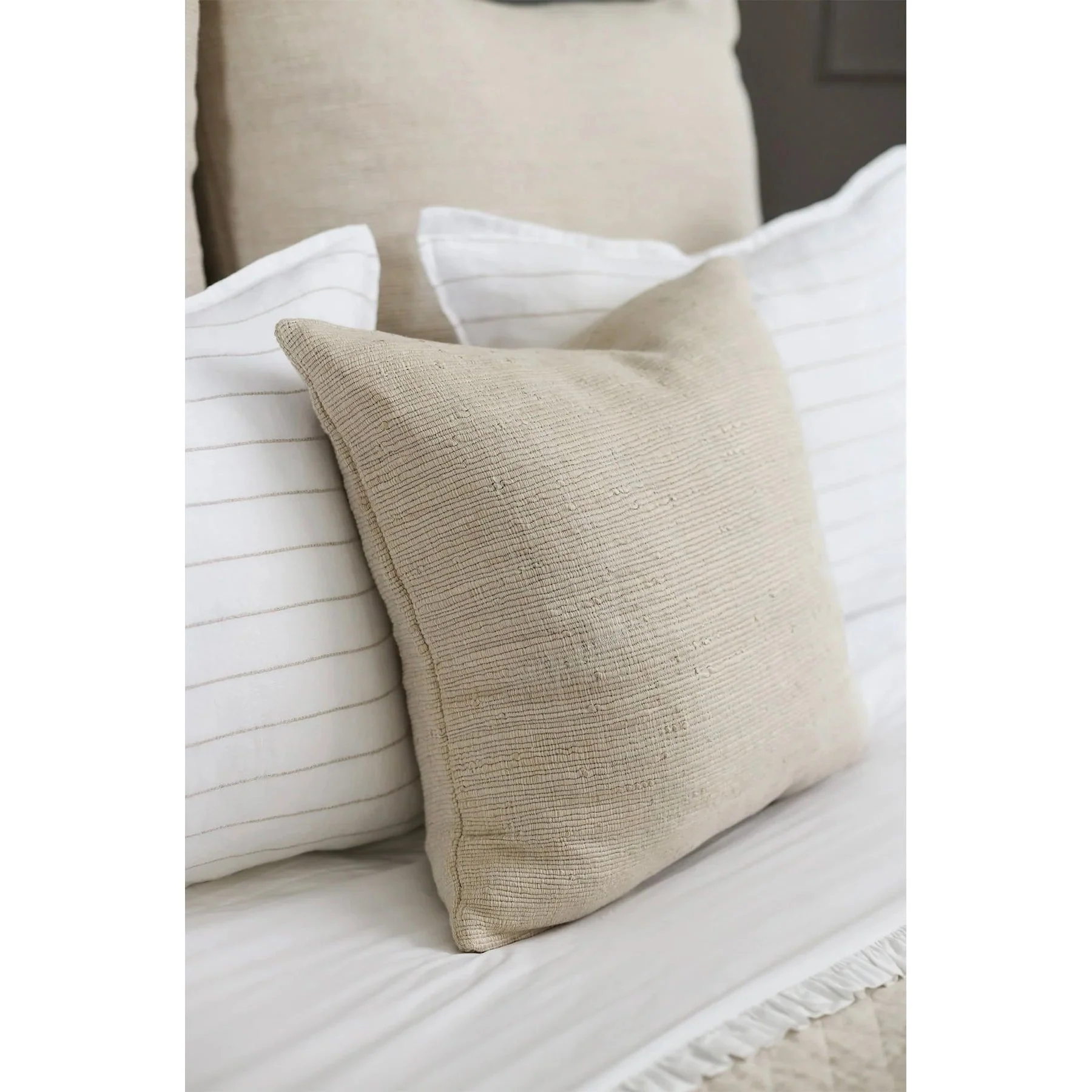 Pom Pom at Home Athena Natural Pillow with Insert ~ 20 x 20 - Image 2