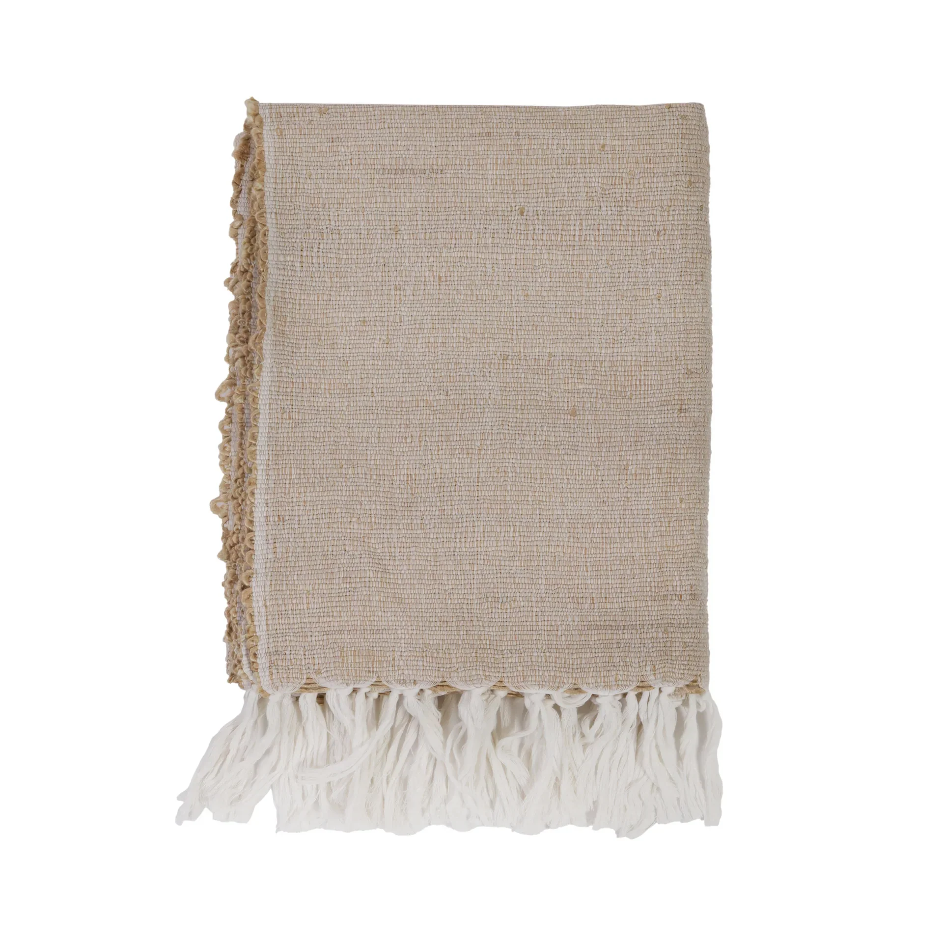 Pom Pom at Home Athena Natural Throw Blanket