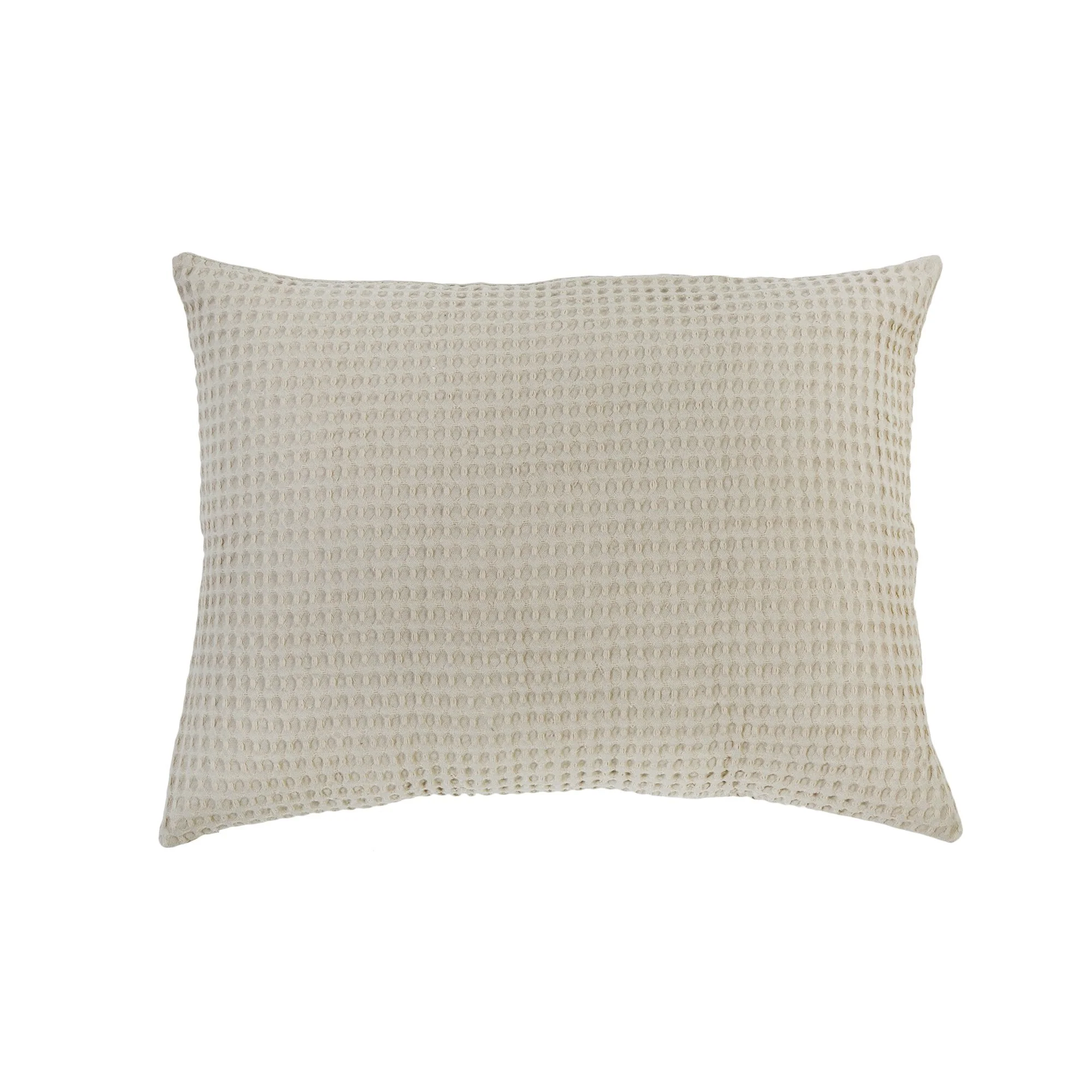 Pom Pom at Home Zuma Natural Waffle Weave Blanket and Pillow Shams ~ Available in Twin, Queen and King Sizes - Image 4