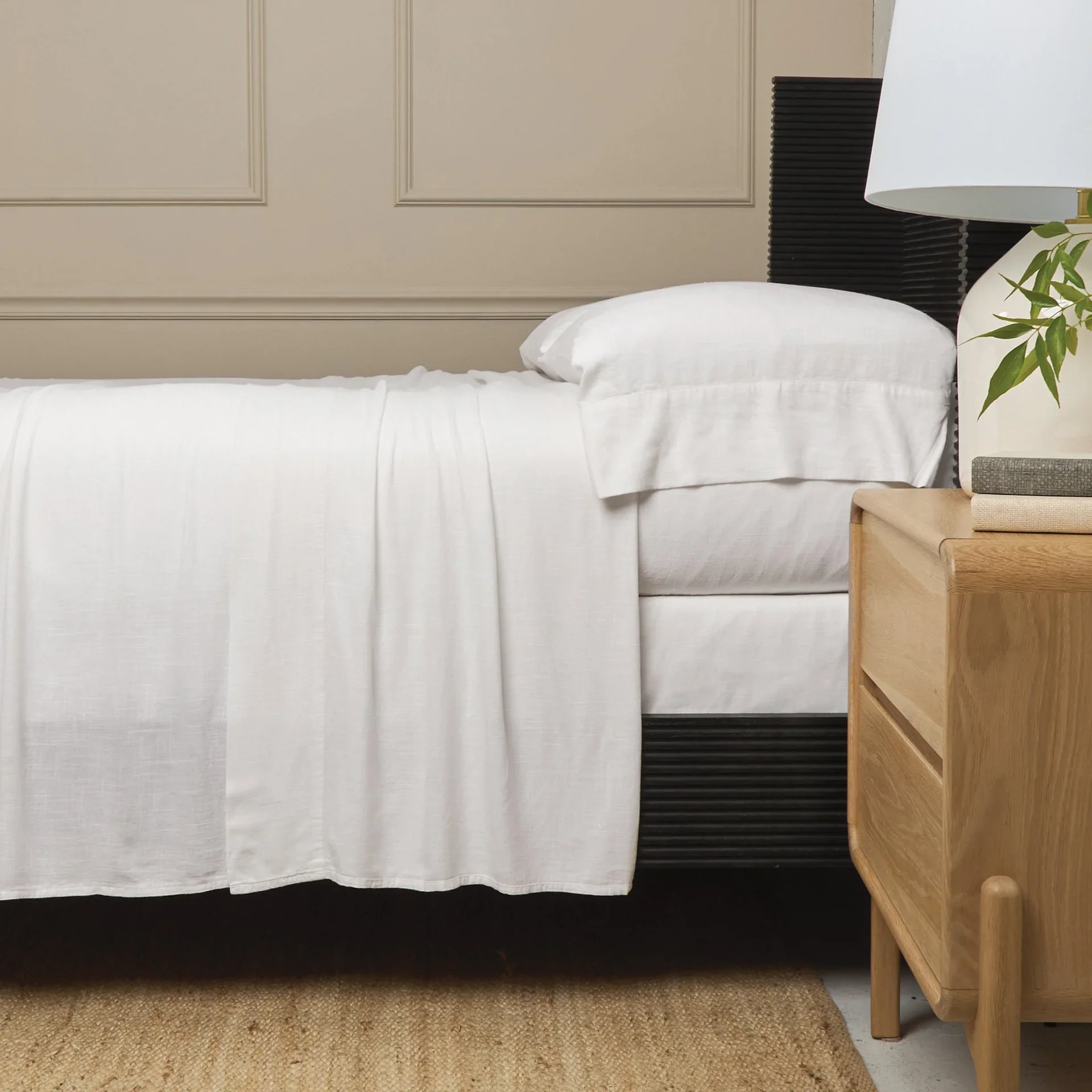 Pom Pom at Home Bamboo Linen Sheet Set ~ Available in Twin, Queen, King and California King Sizes
