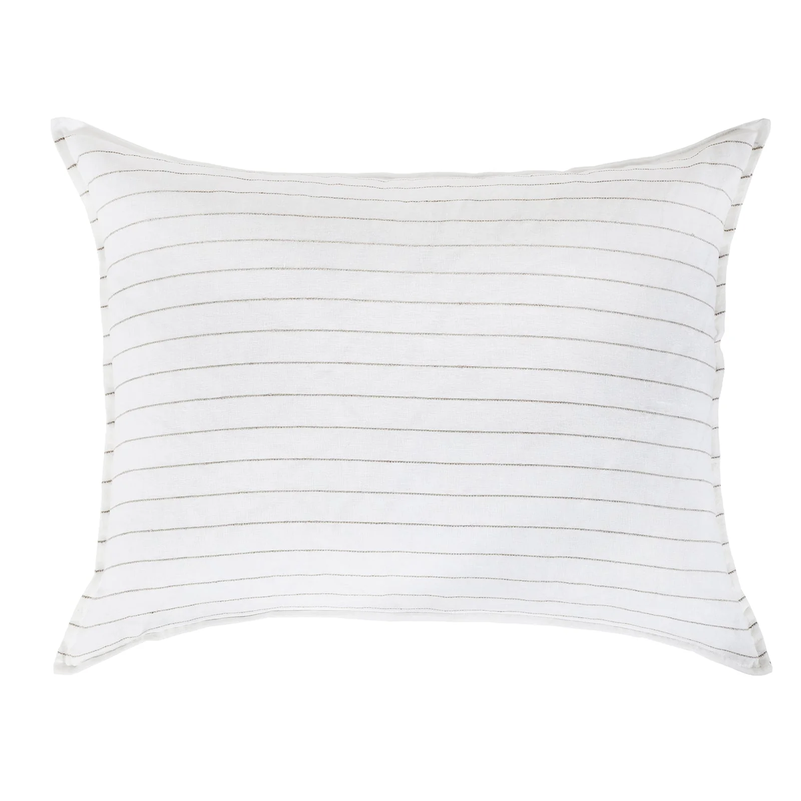 Pom Pom at Home Blake White & Natural Striped Linen Duvet Cover and Shams ~ Available In Queen and King Sizes - Image 3
