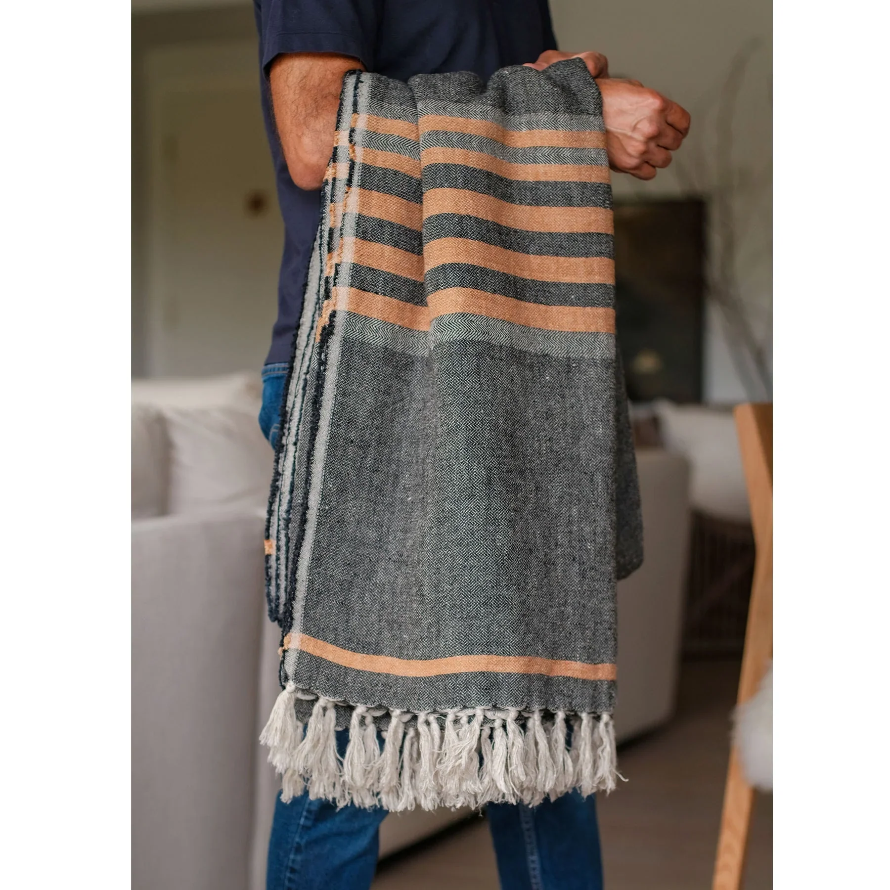 Pom Pom at Home Bruno Oversized Throw ~ 60" x 90" - Image 2