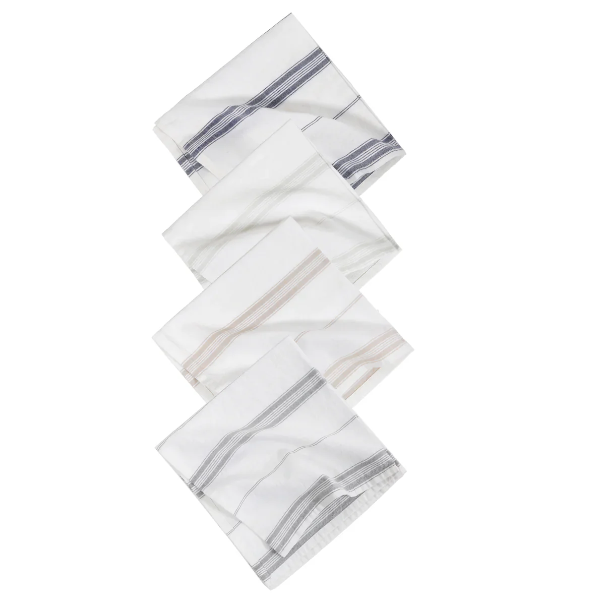 Pom Pom at Home Cambria Set of 4 Striped Napkins ~ Available in 4 Colors